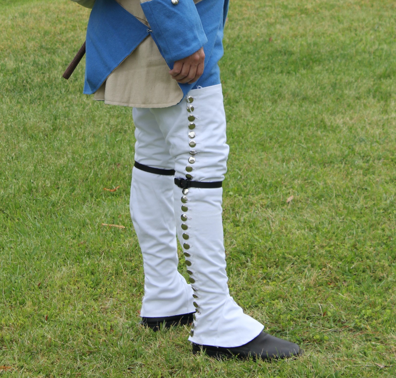 White Over-The-Knee Gaiters - Reenactment