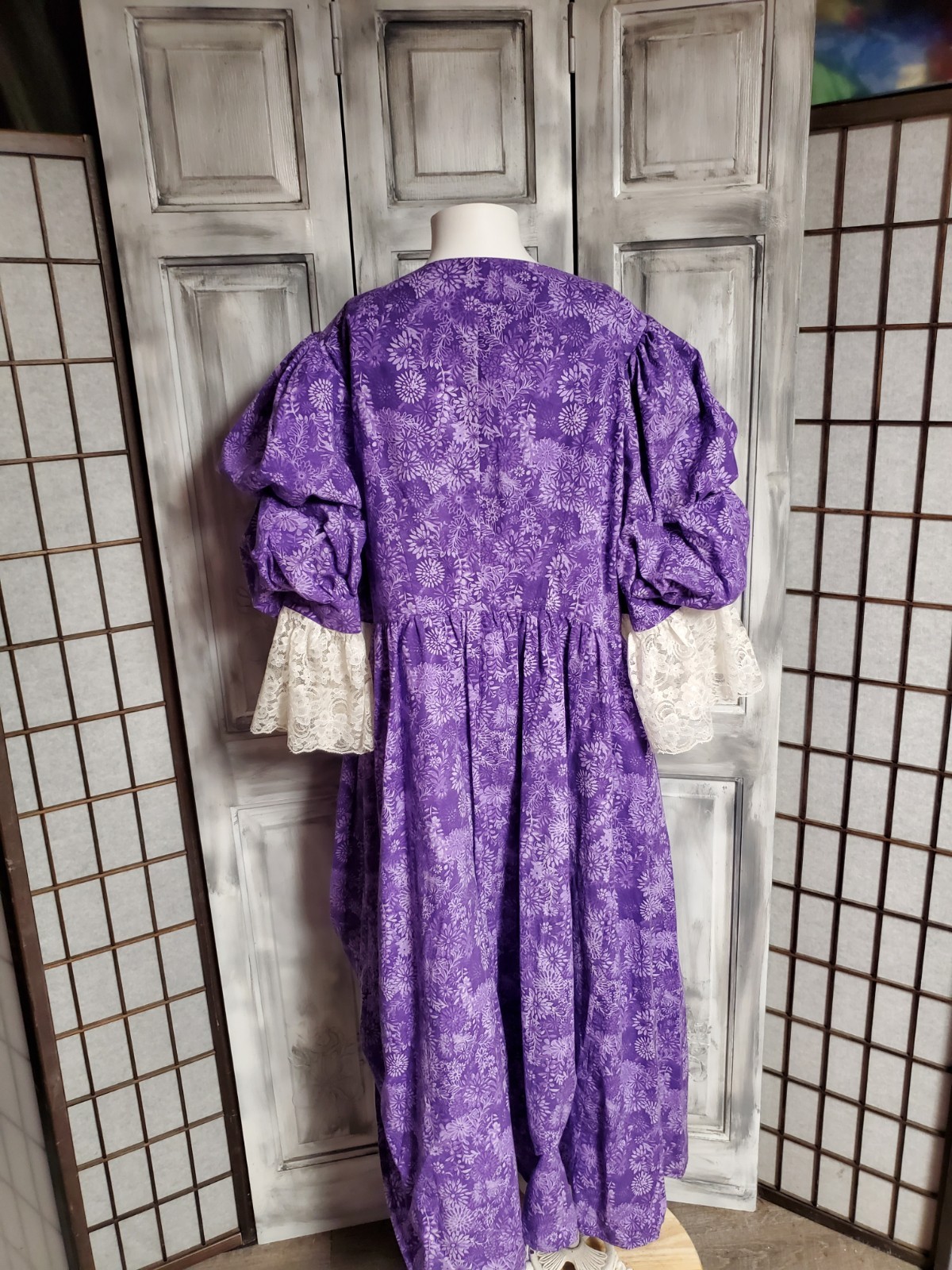 Recollections Victorian Style edwardian Dress Cottagecore Vtg STYLE lace L-XL