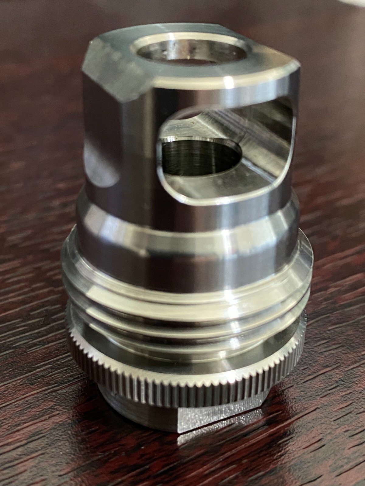 SiCo ASR Single Port Muzzle Brake - 1/2 x 28 - 9MM [AC5591] Raw Finish