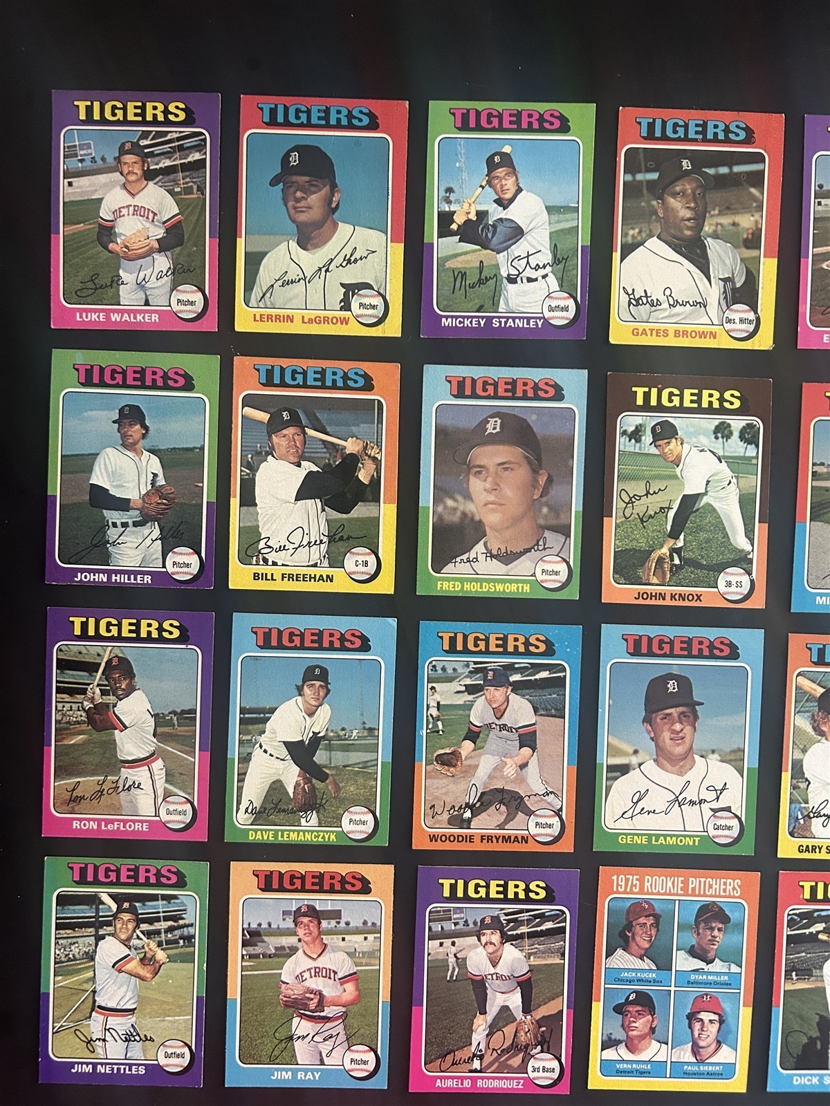 1975 Topps DETROIT TIGERS Team Set AL KALINE #3000 Lolich FREEHAN LeFlore HORTON