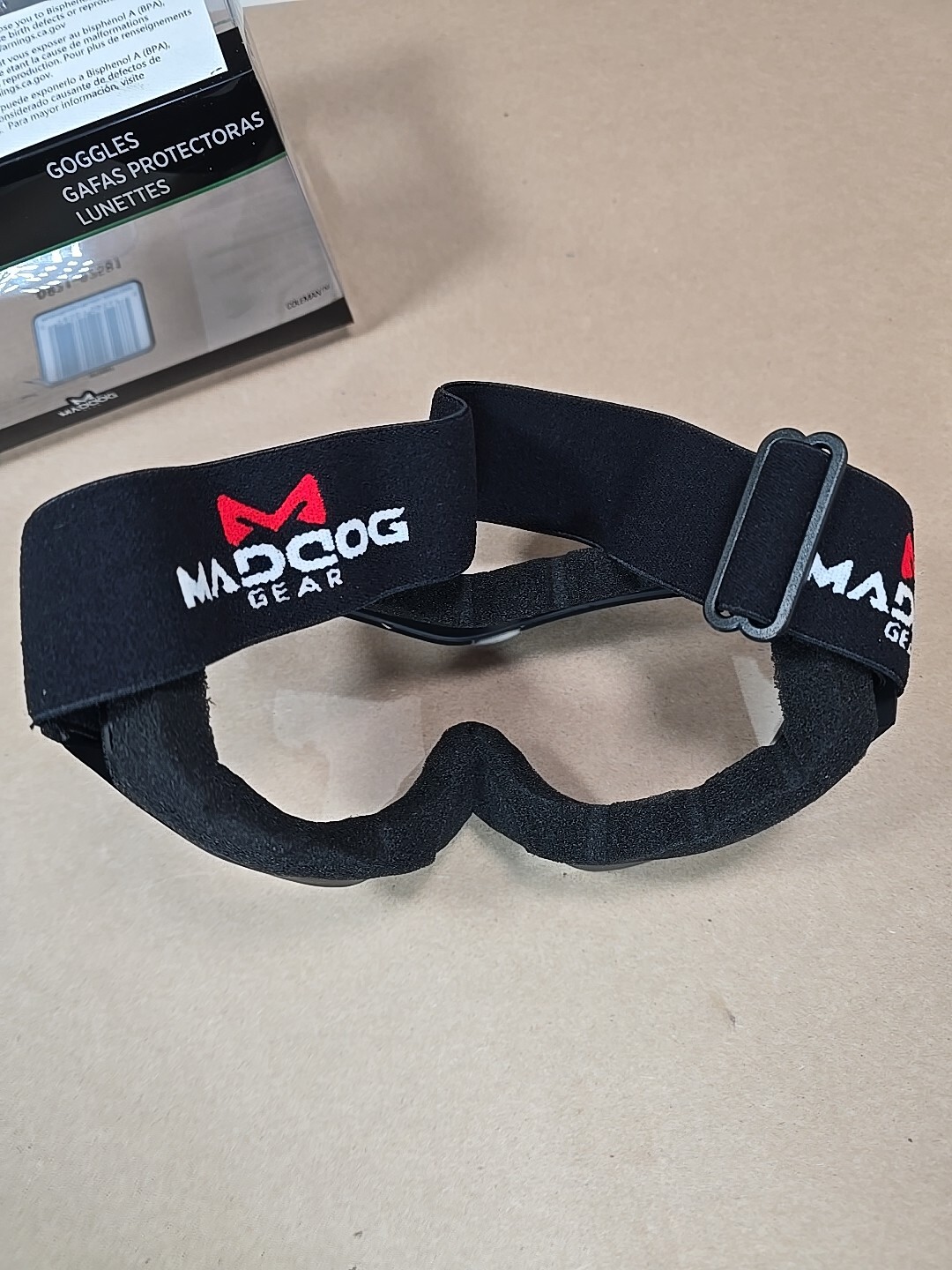 2 Pack Coleman MadDog Black Outdoor ATV UTV Riding Goggles With Adjustable Strap