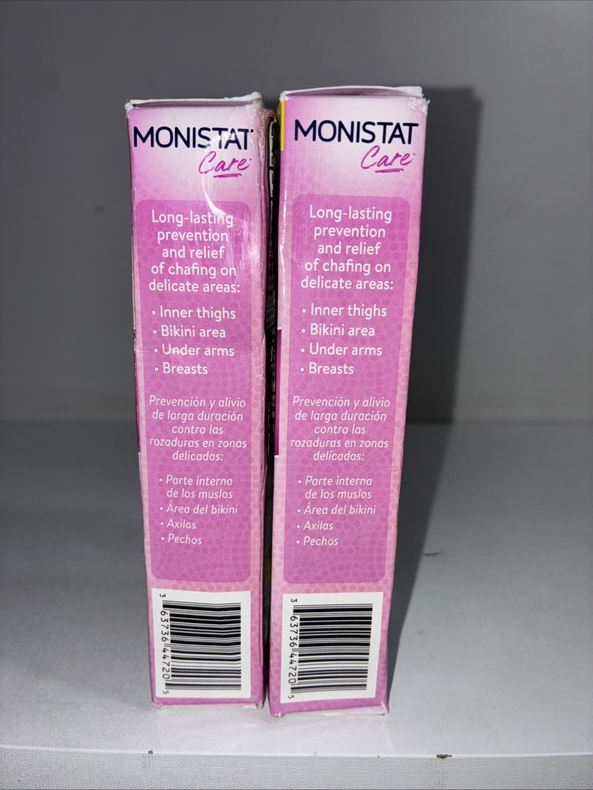 2 Monistat Care Chafing Relief Powder Gel 1.5oz Each/ New/ Exp 01/2027