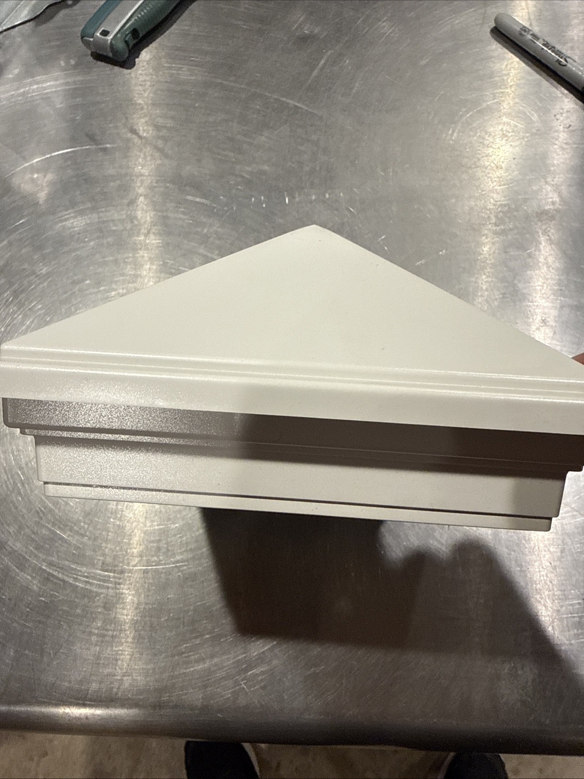 TREX DECKING WHITE 6 X 6 PYRAMID POST SLEEVE CAP 5.5 X 5.5 INSIDE PRWPYCAP6X6