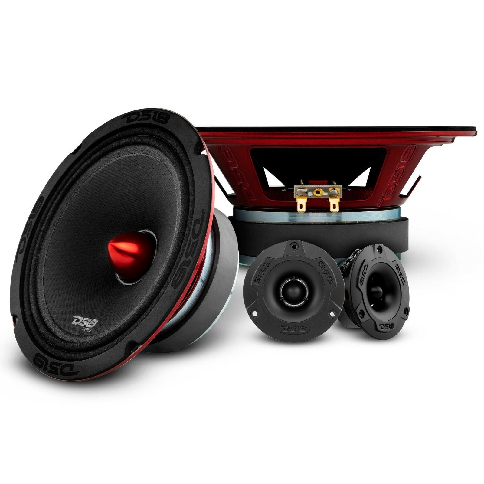 DS18 6.5" PRO-X6.4BMPK Speakers Package Mid and High - 500W Max 4 Ohms