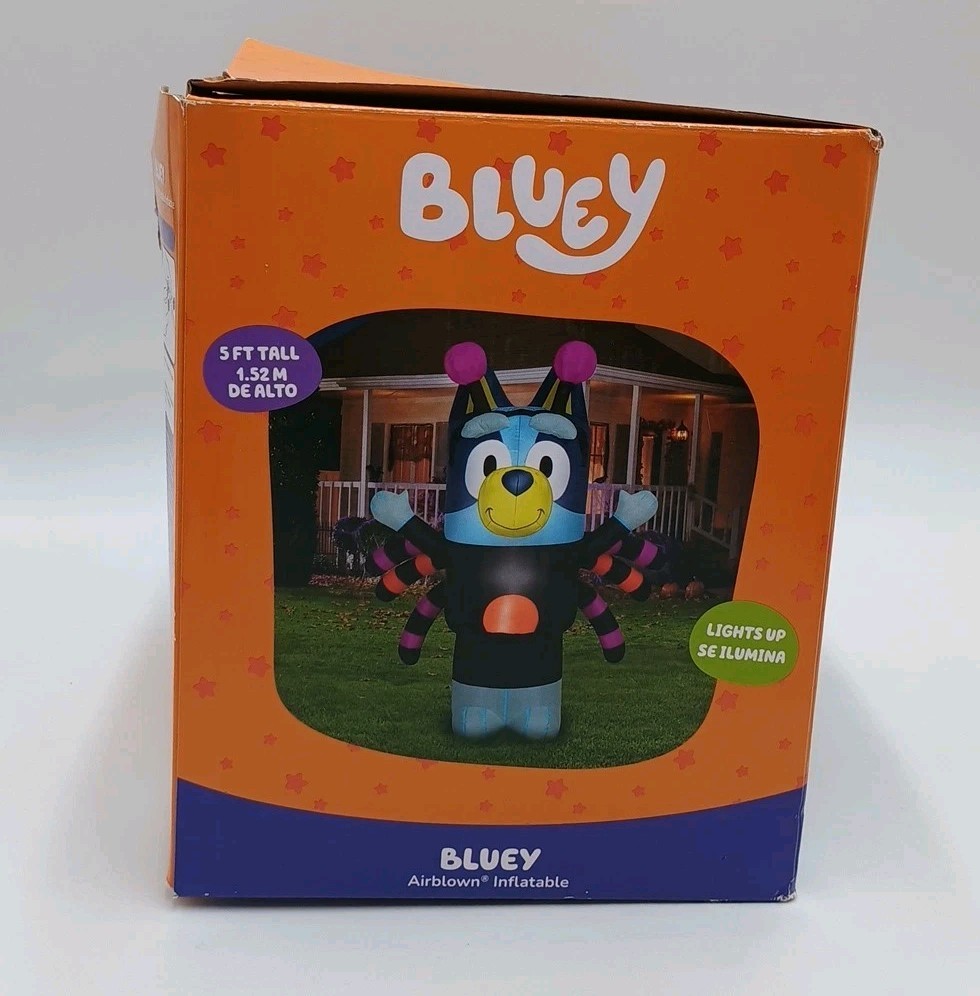 Bluey Halloween Inflatable Spider Costume 5ft New Damaged Box - See Description