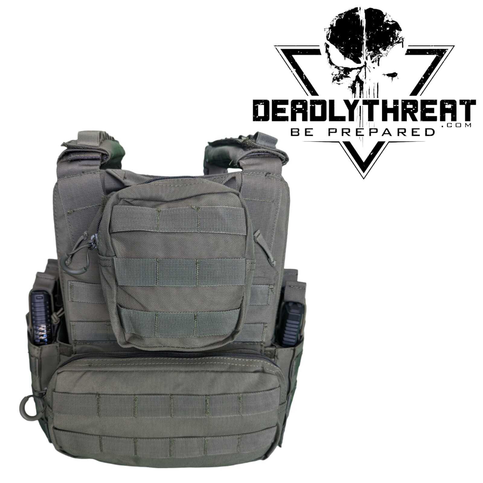 Urban Assault Phantom Sage Tactical Vest Plate Carrier W/ Level III Armor Plates