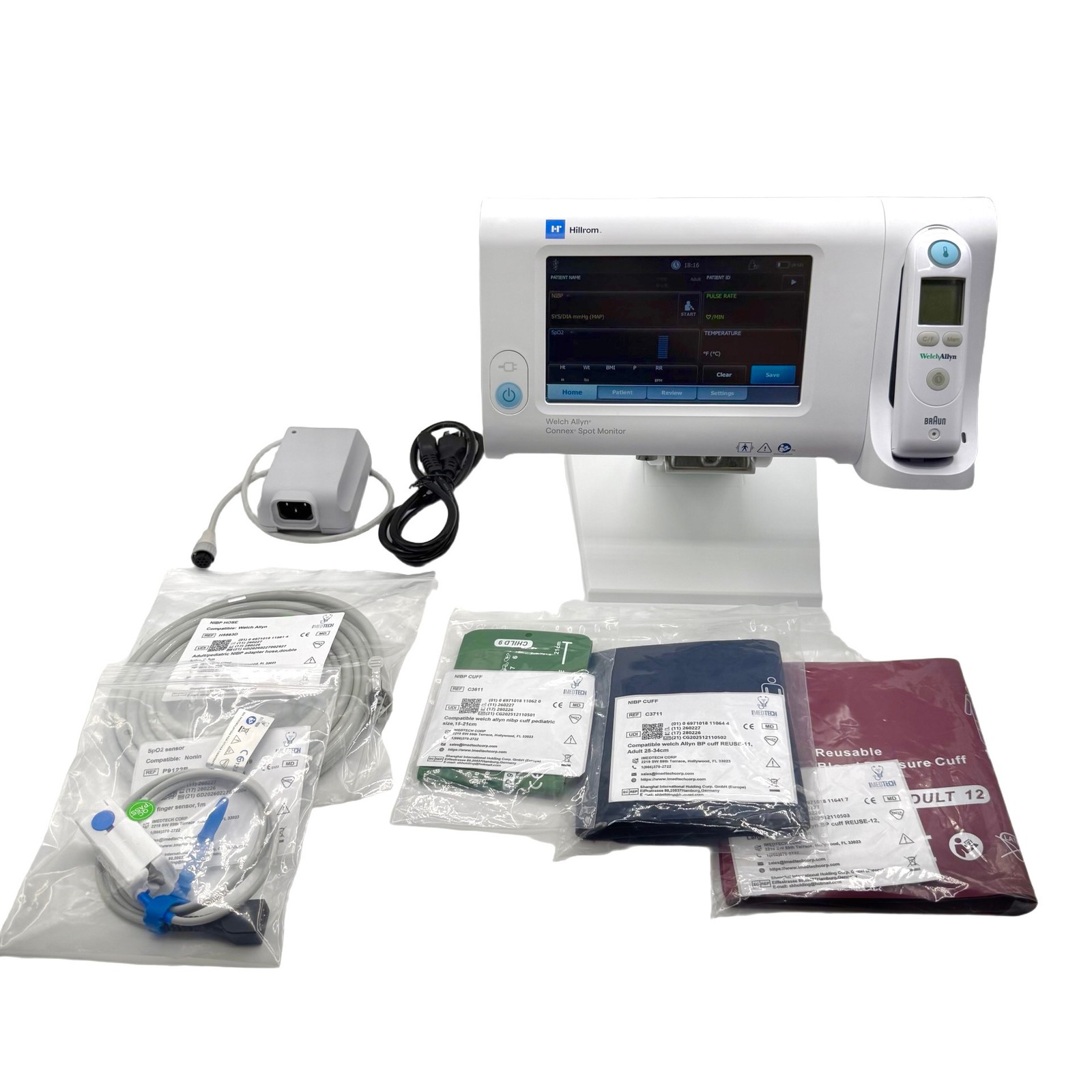 Welch Allyn Connex Spot 73WE Vital Signs Monitor - NIBP, SpO2 and Temperature