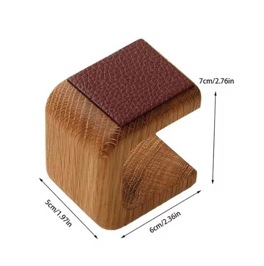 1pc Solid Wood Watch Holder Display Stand Bracelet Ring Organizer - NEW