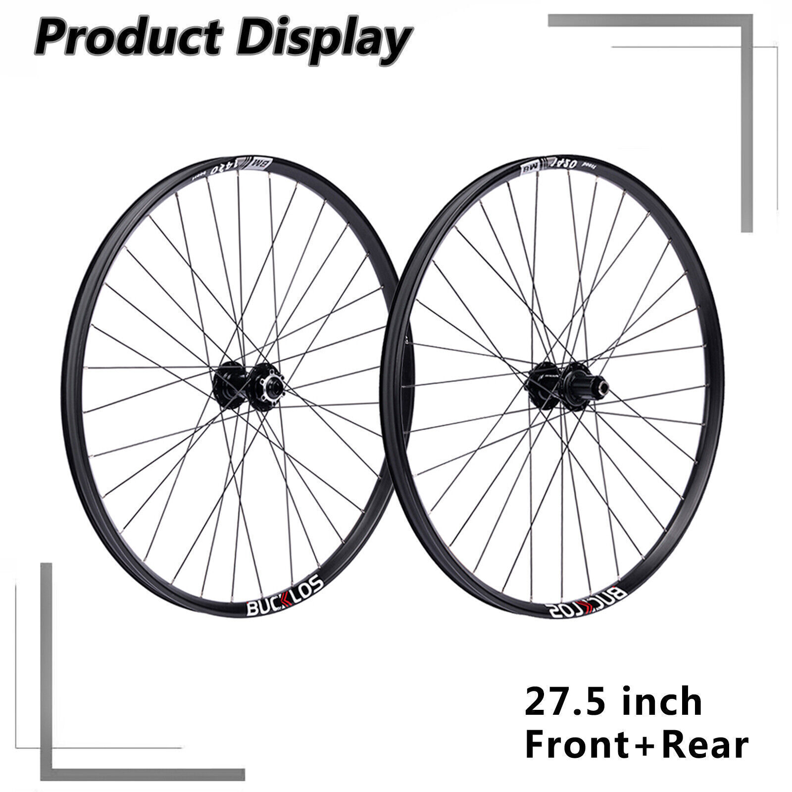 BUCKLOS 27.5/29" MTB Wheelset Disc Aluminum Mountain Bike Wheels Boost/Thru Axle