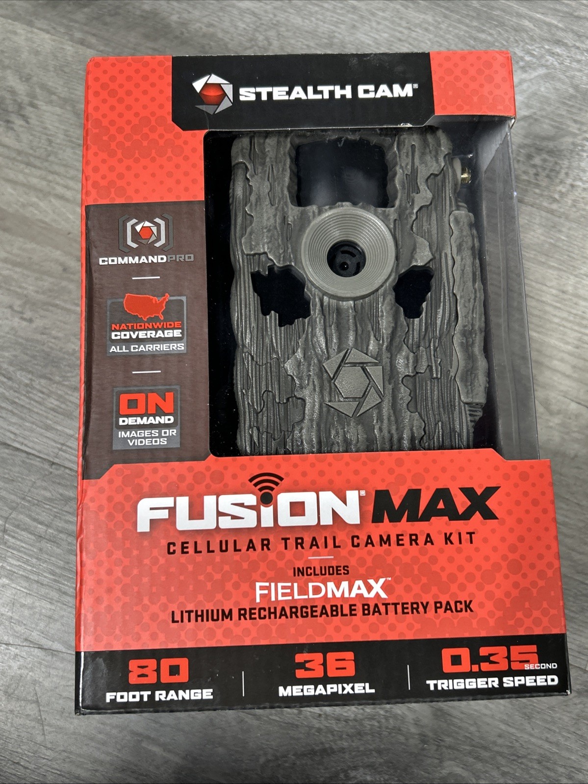 Stealth Cam FUSION MAX 80ft 36MP Cellular Trail Camera STC-FXWTX