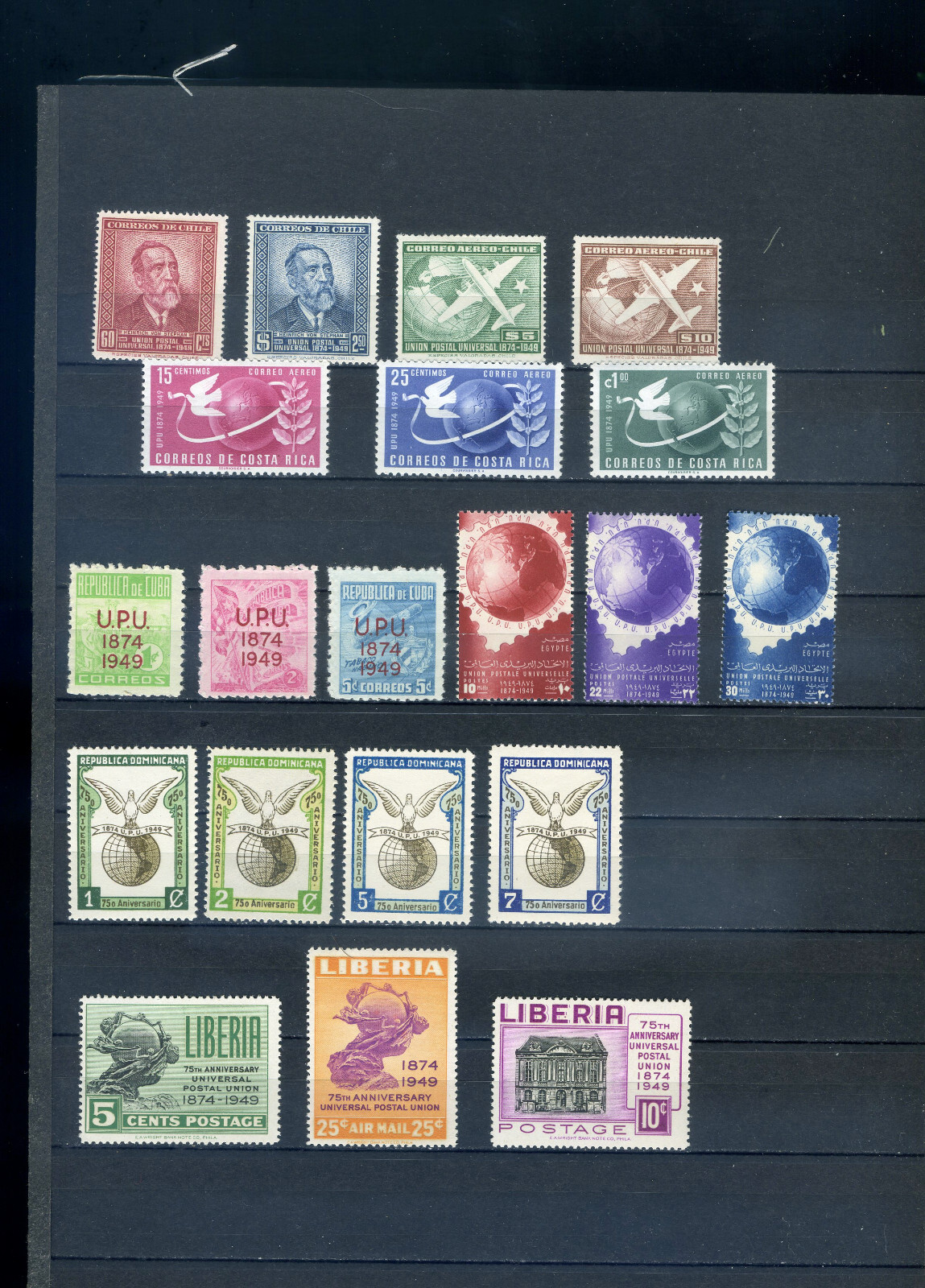 UPU, 4 pages, United Postal Union, 1949, organizations, post