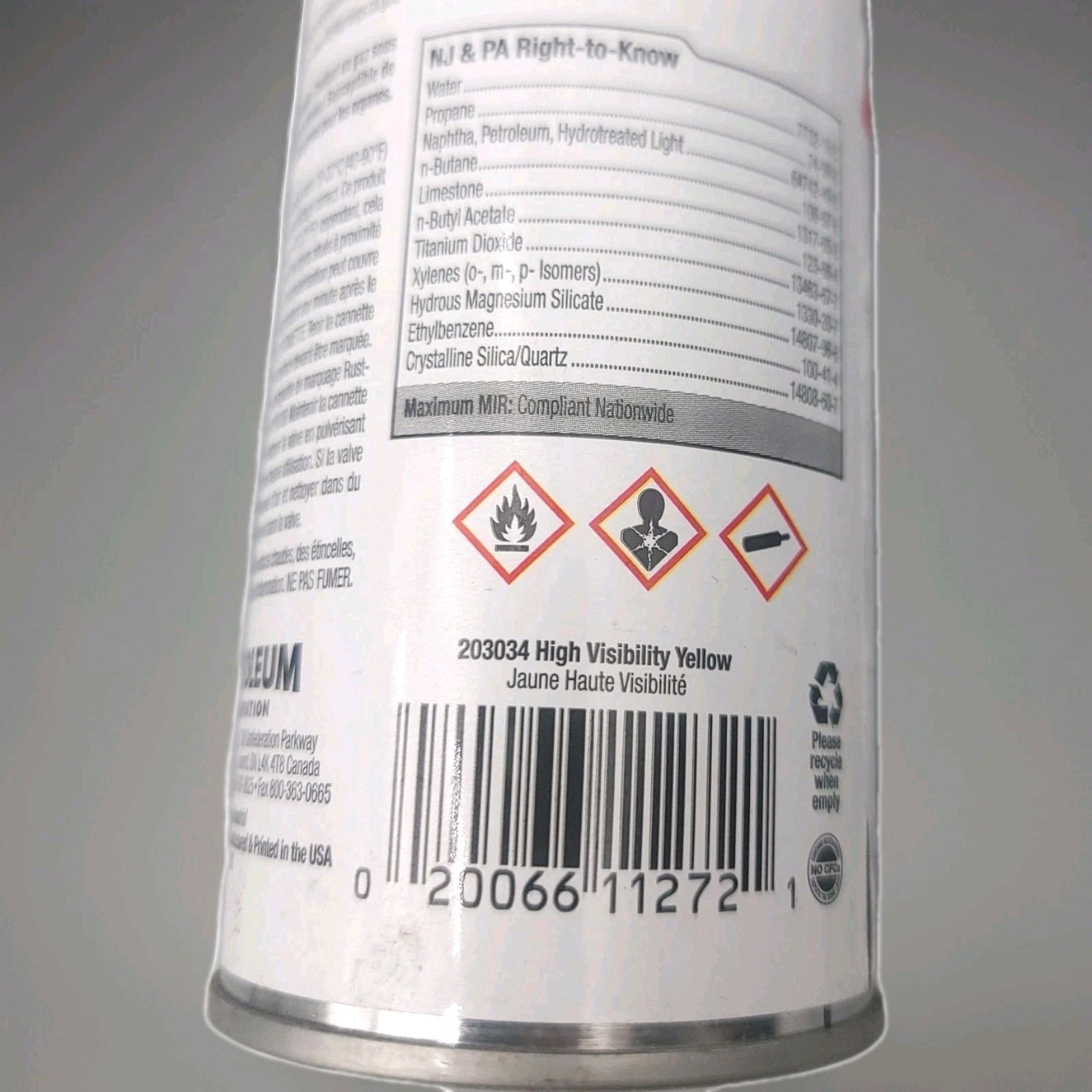 3-Pack Rust-Oleum High Visibility Yellow Precision Line Marking Paint 17 oz