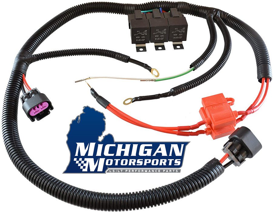 GM 1999-2006 Truck/SUV Electric Dual Fan Upgrade Wiring Harness Silverado Sierra