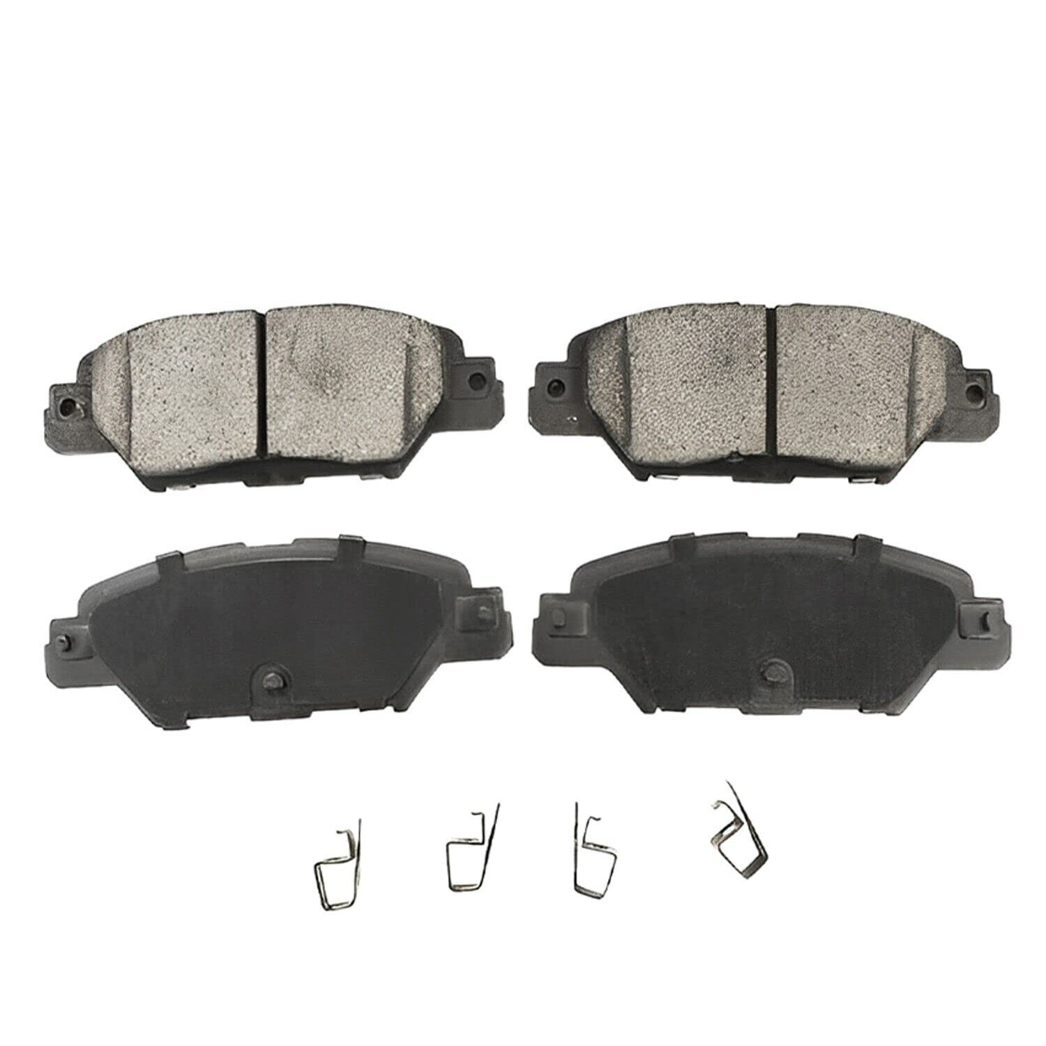Front & Rear Ceramic Brake Pads w/Hardware for 2016 2017 2018 - 2021 Mazda CX-5