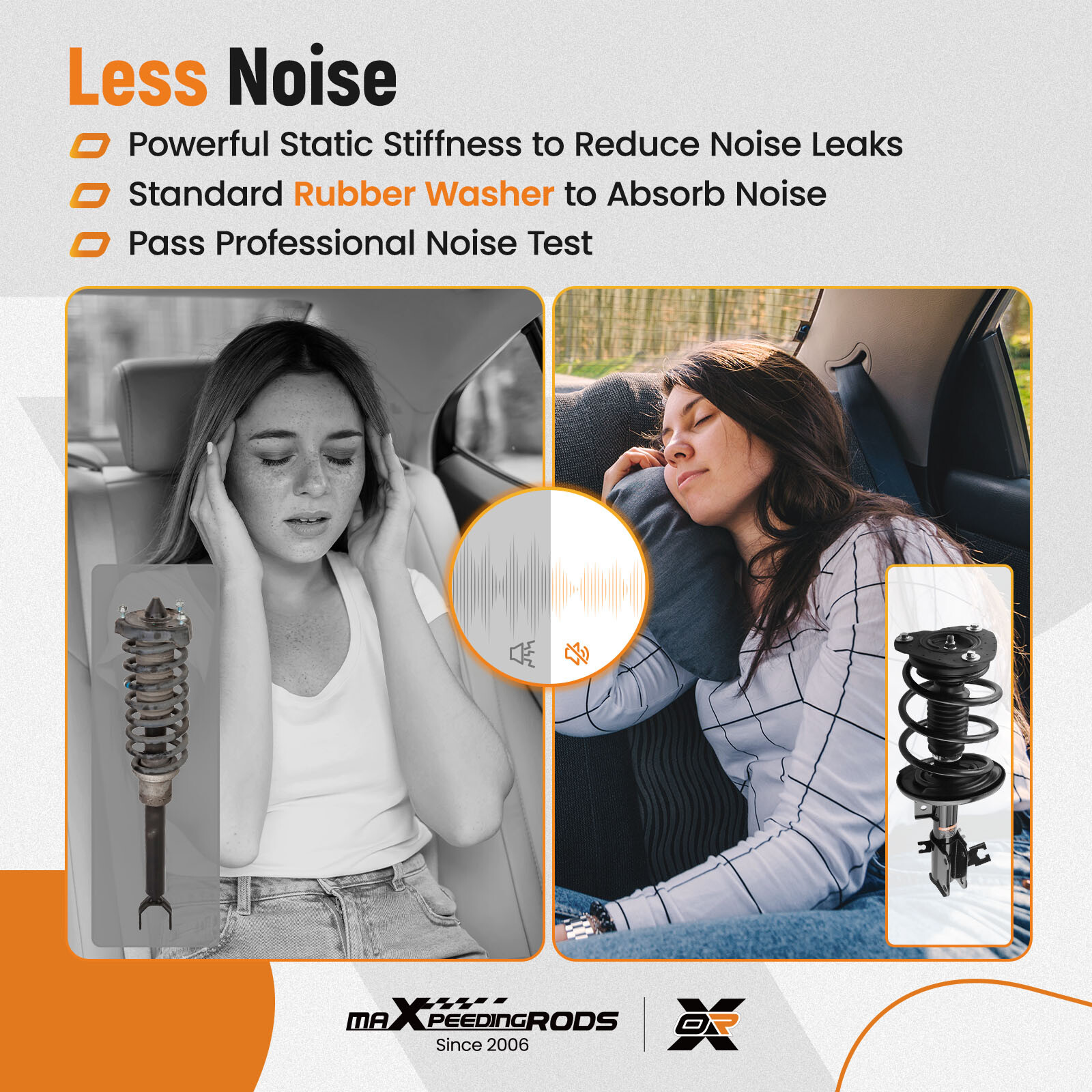 Front Struts + Control Arm + Sway Bar + Tie Rods for 2009-2012 Nissan Maxima