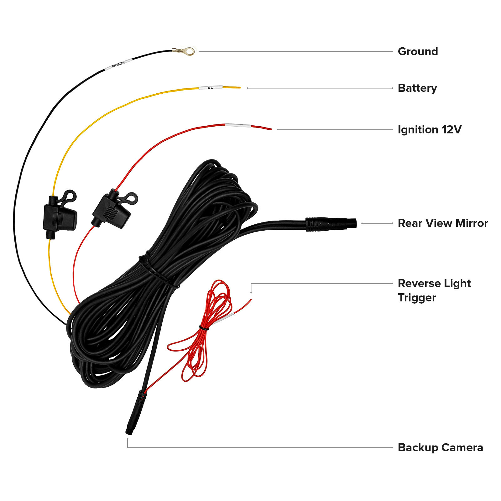 Rear View Mirror with 10" LCD Screen & 1080p Dash Cam + 1080p Backup Camera