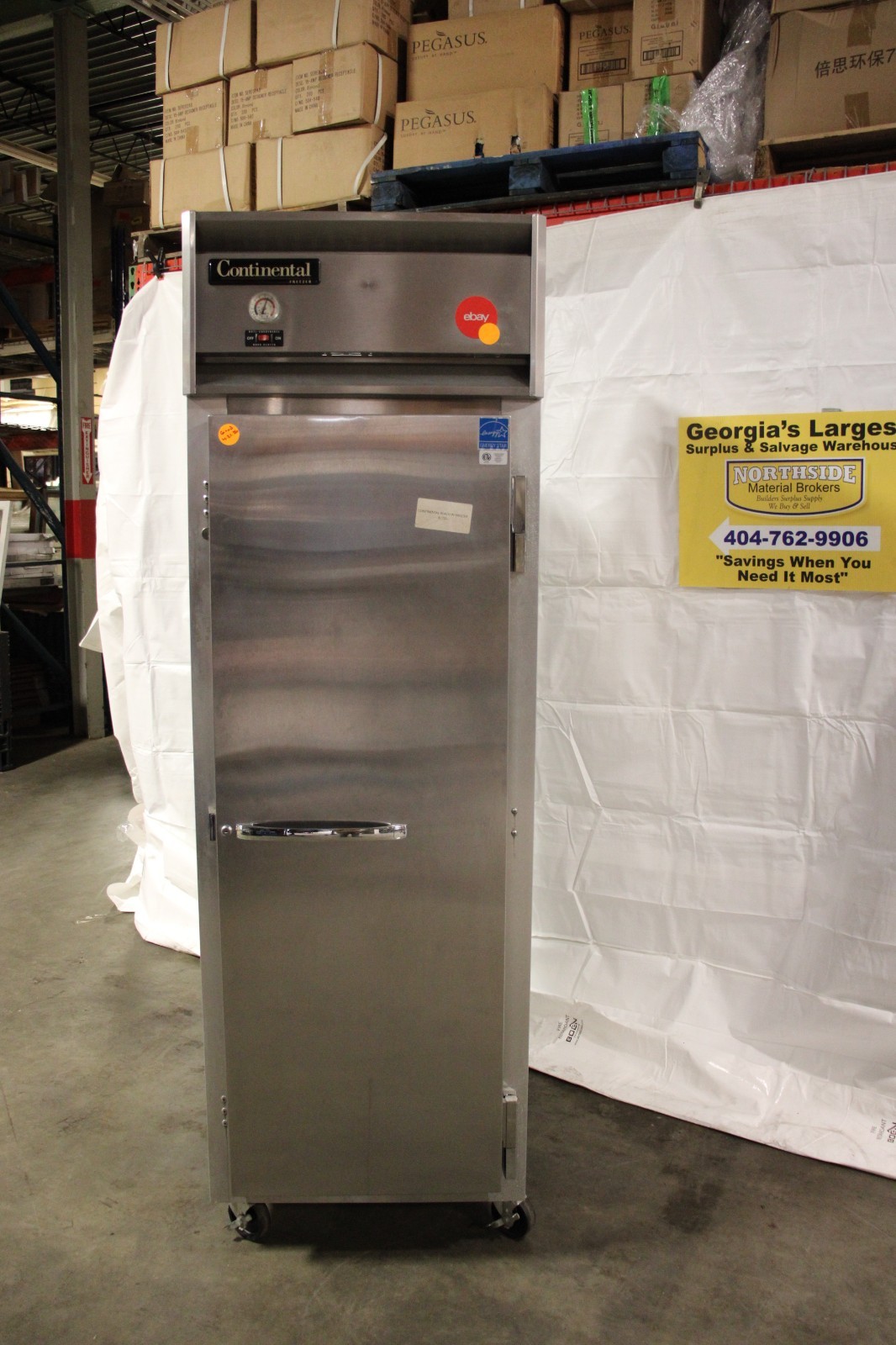 CONTINENTAL MODEL 1F COMMERCIAL FREEZER