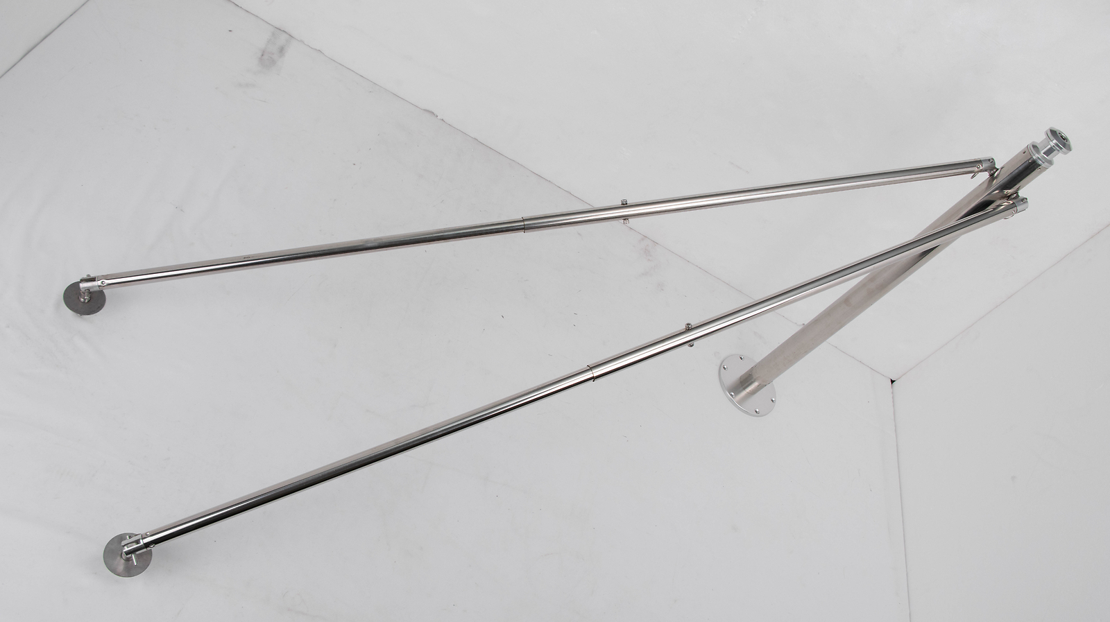 Water Ski Pylon for Outboard Boat Stainless Steel Adjustable Pole Height 33"-57"