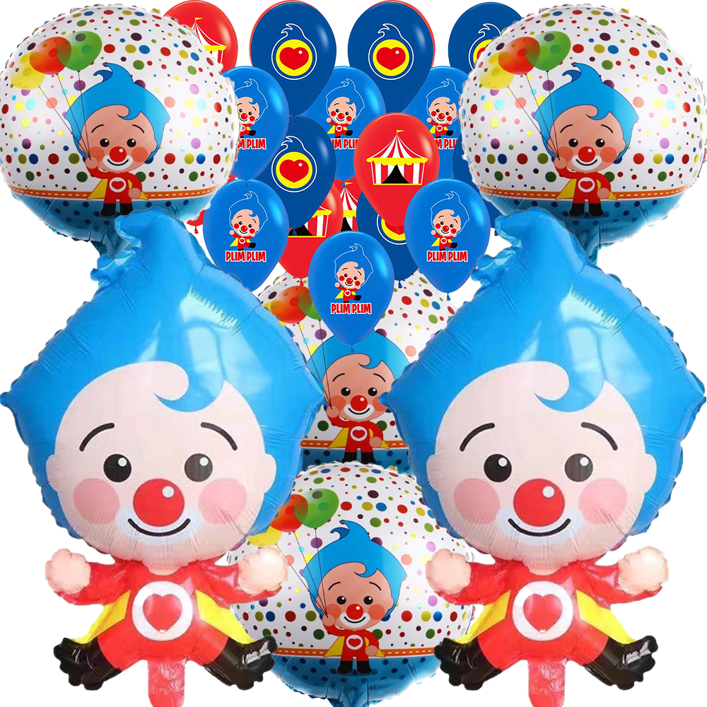 PLIM PLIM PARTY SUPPLIES DECORATION BALLOONS BANNER TABLE COVER THEME CAKE