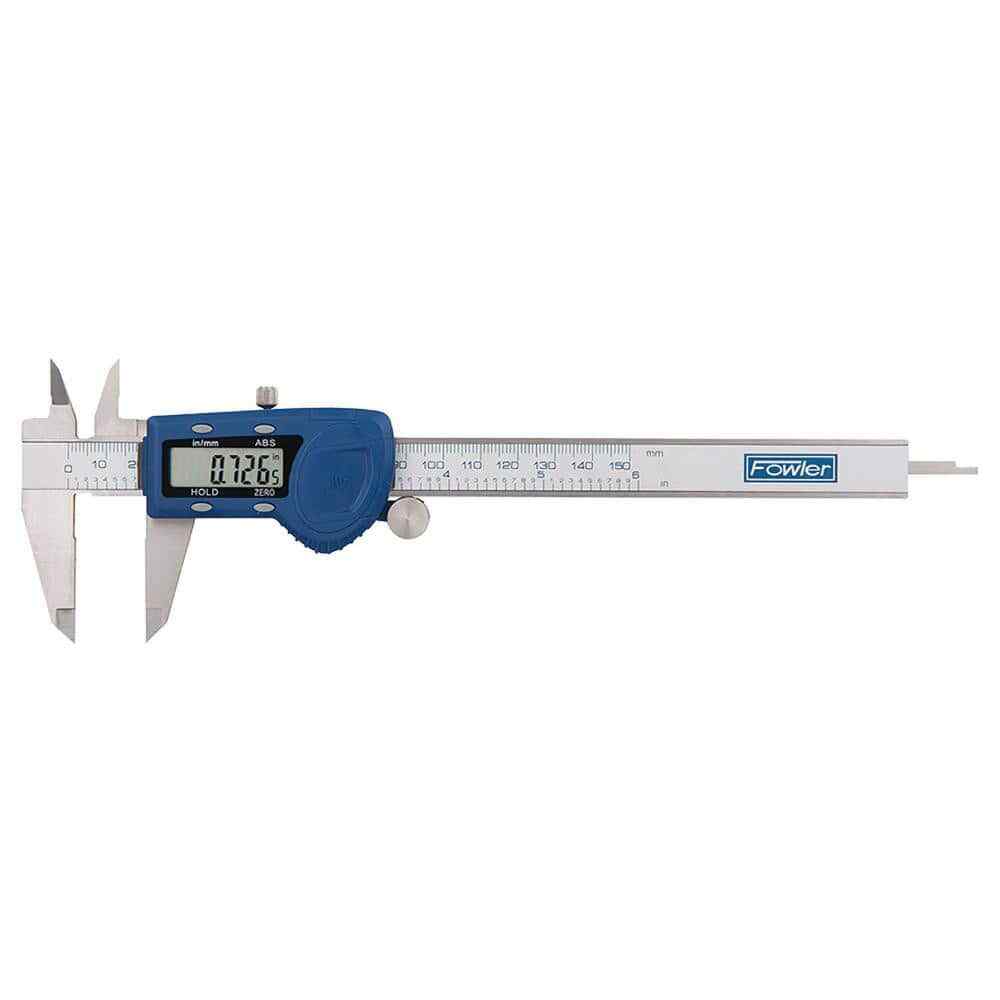Fowler 54-101-150-2 Stainless Steel Electronic Caliper: 0" to 6" Measurement