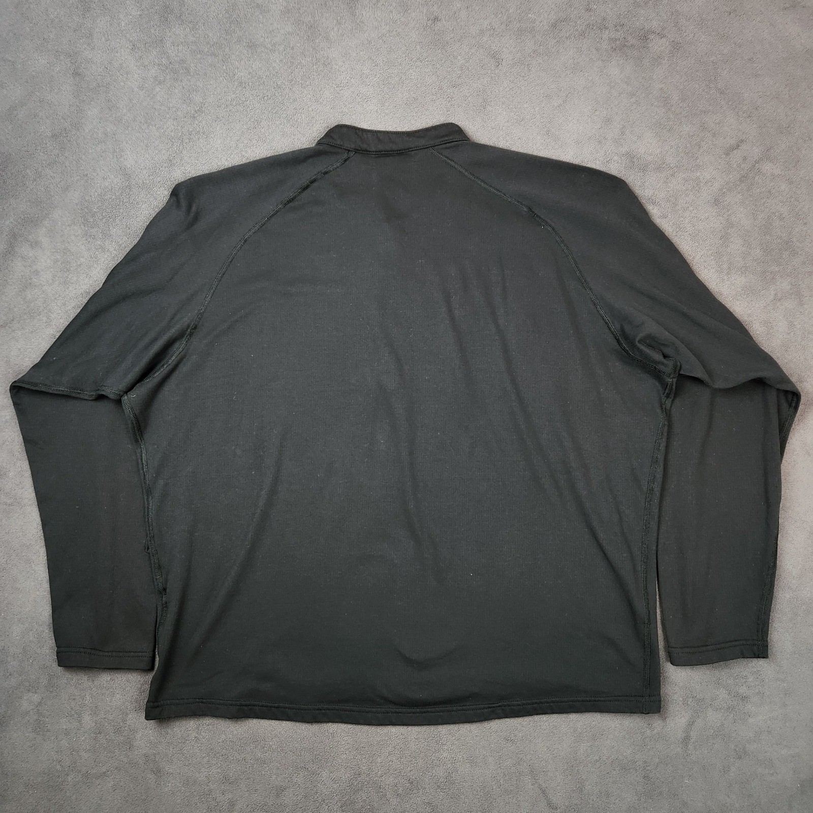 Vintage Patagonia Regulator 1/4 Zip Base Layer Mens XL Black Long Sleeve 90s USA