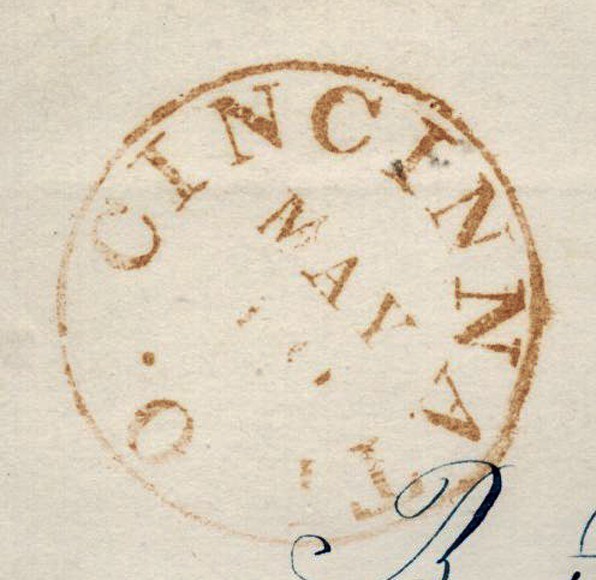 U.S. Folded Letter - Cincinnati, Oh - 1843 - MB-168