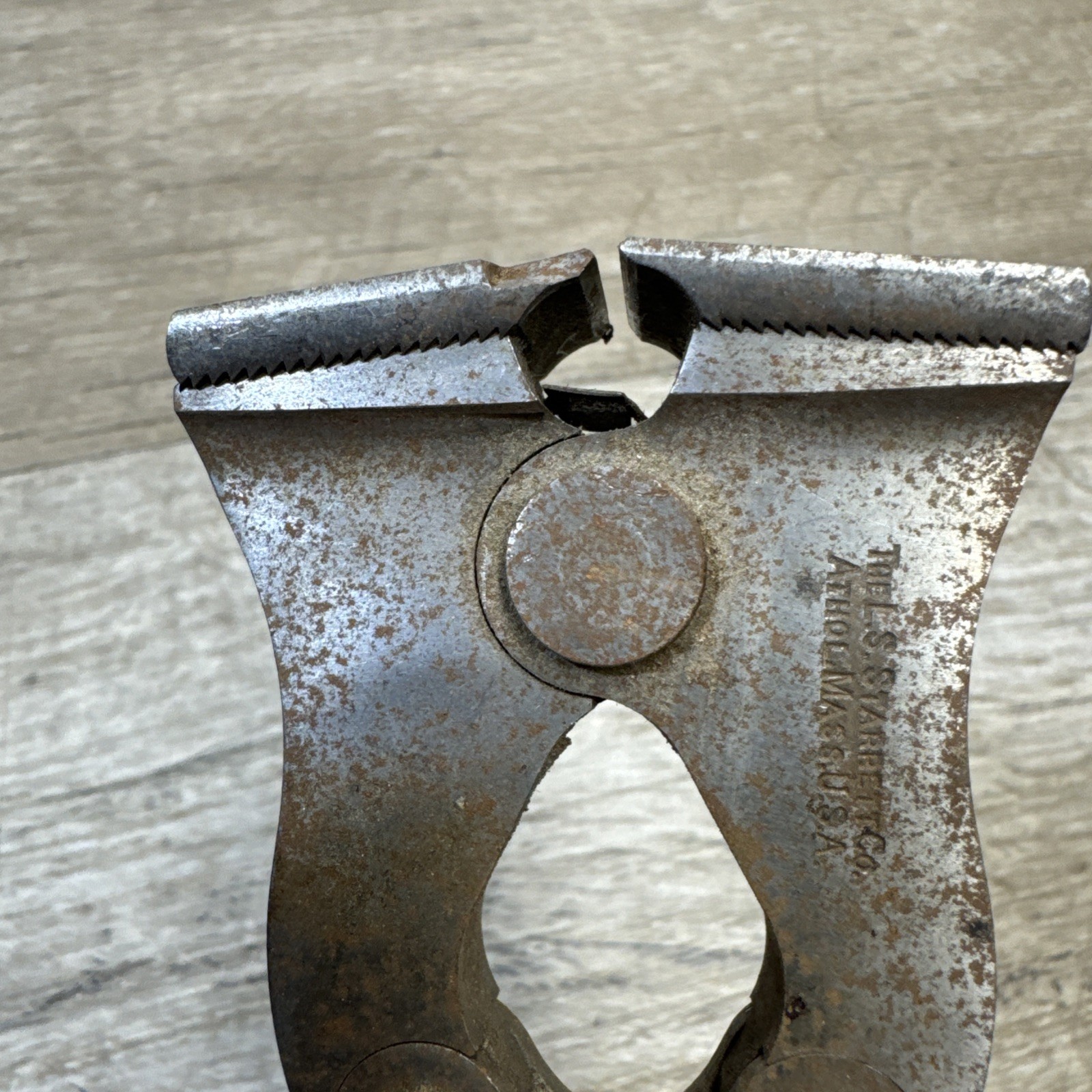 Vtg LS Starrett Co. No. 1 - 7in. Adjustable Nippers Machinist Piano Wire Cutters