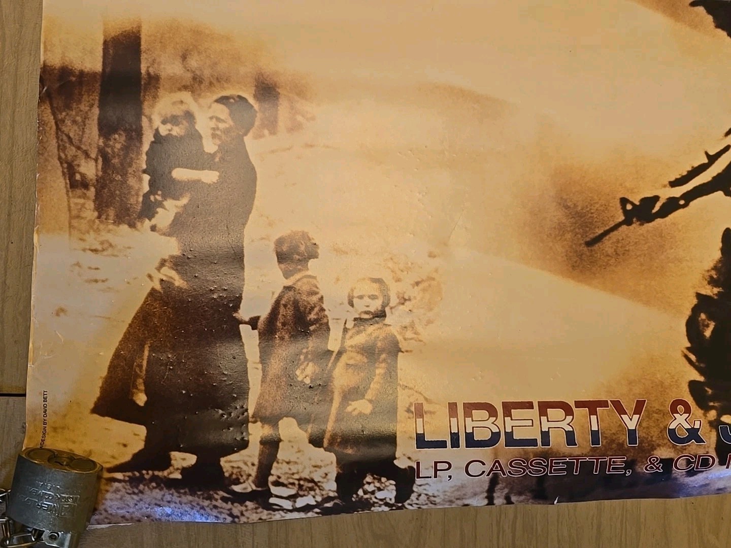 Vintage Agnostic Front Liberty & Justice For... Combat Records Poster 23" x 23"