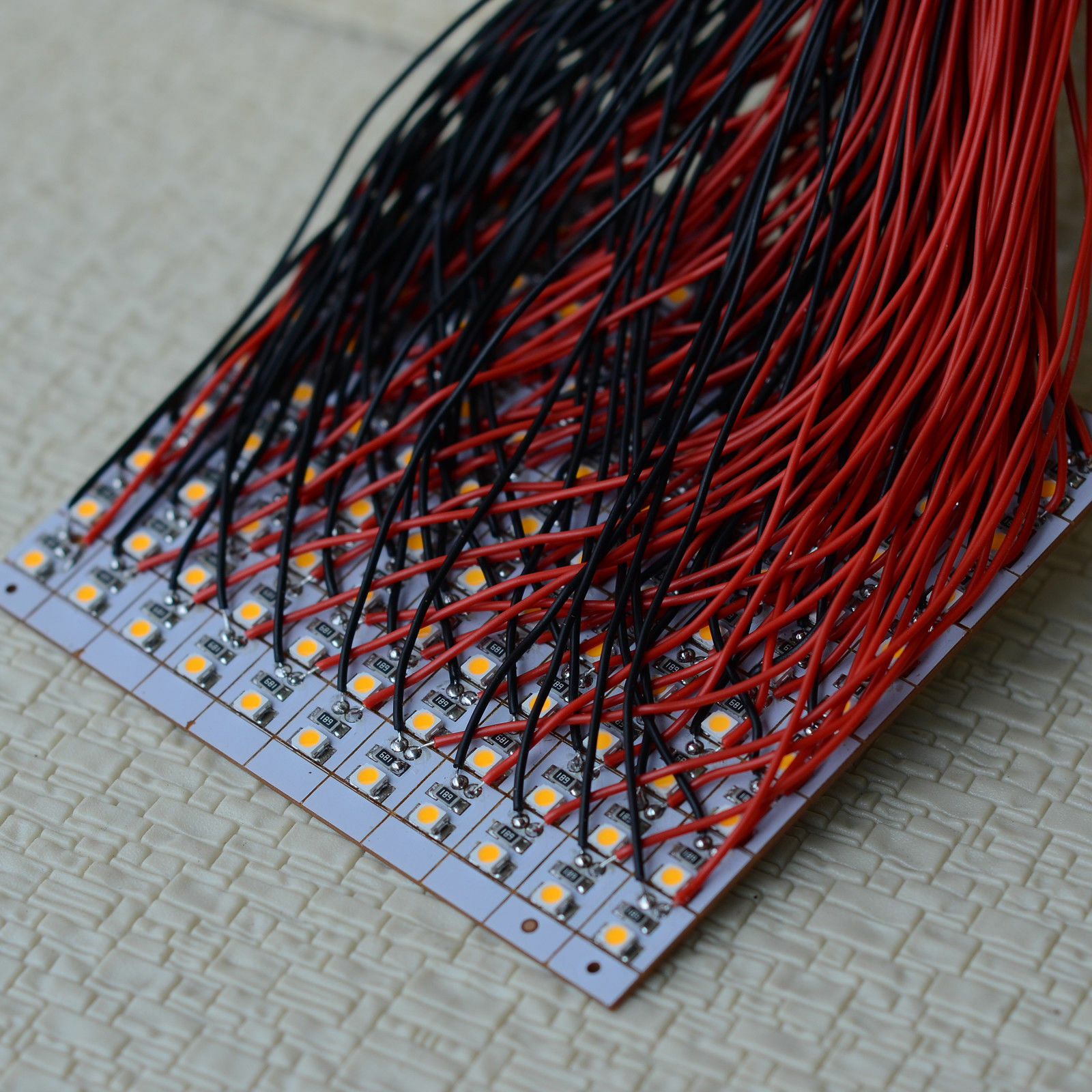 15 x pre-wired warm white SMD LED building interior lighting+ wired resistor 12V