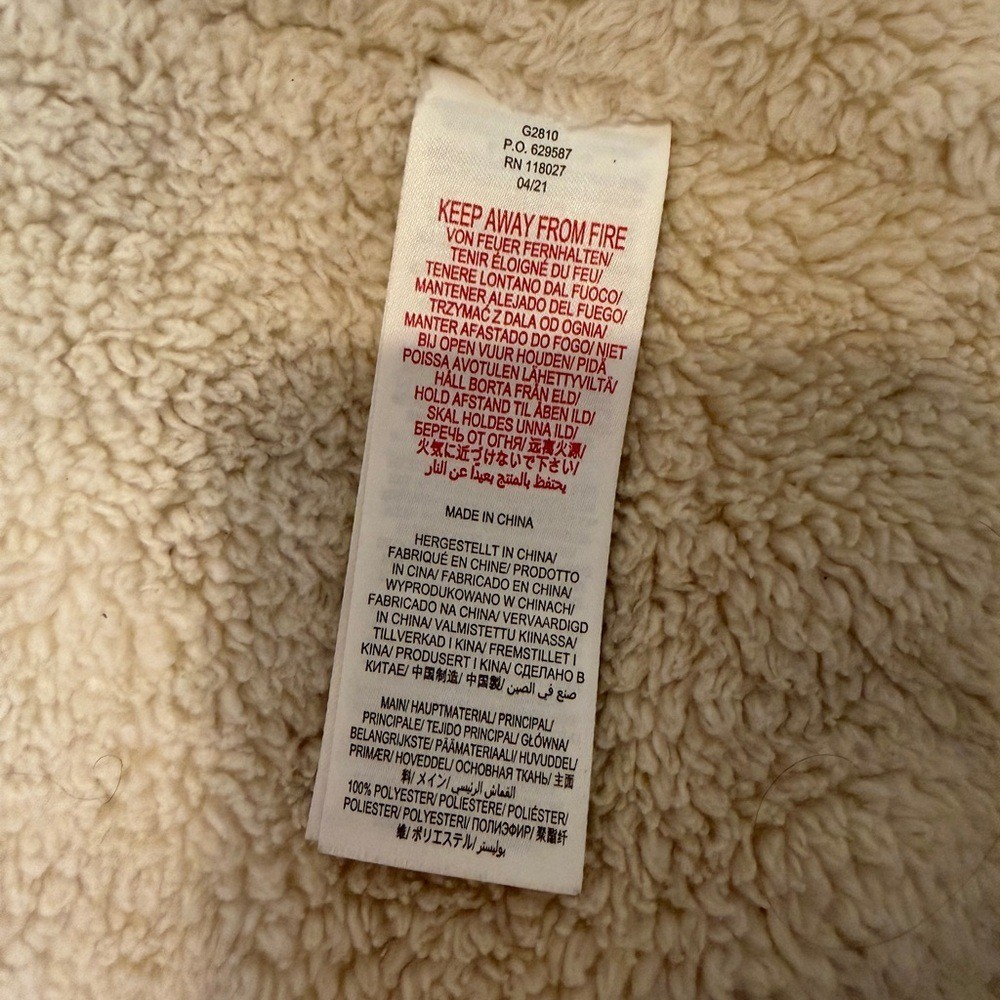 Mini Boden Guinea pig anorak water resist sherpa coat jacket size 7-8yo