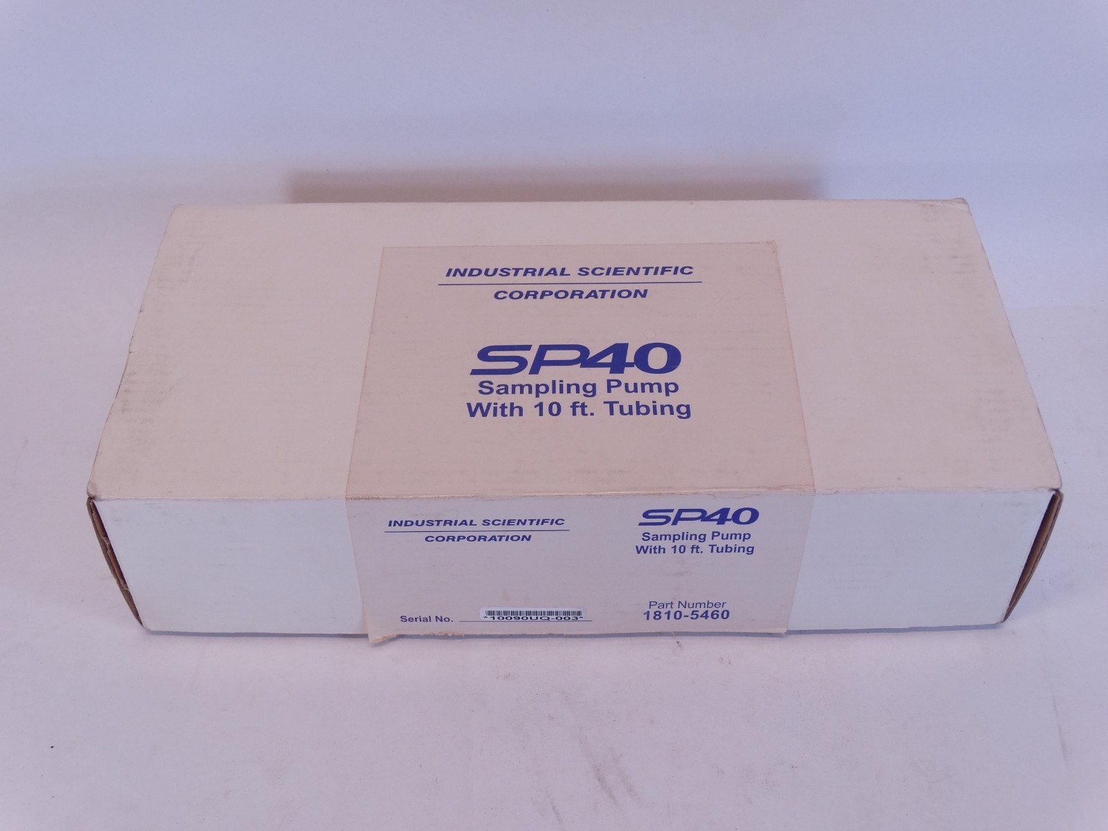 NEW - INDUSTRIAL SCIENTIFIC SP40 SAMPLING PUMP W/ 10' TUBING 1810-5460