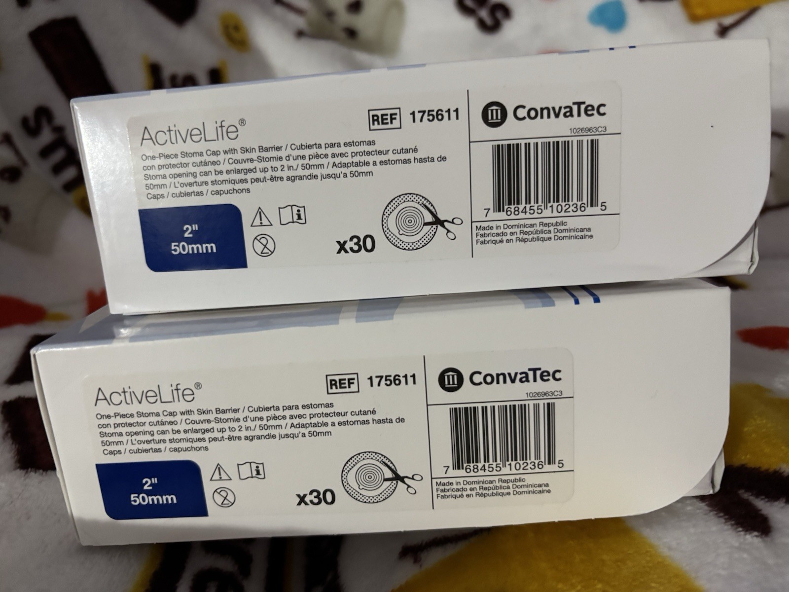 BRAND NEW CONVATEC ACTIVE LIFE 1 PIECE STOMA CAP 30CT!W,SKIN BARRIER REF #175611