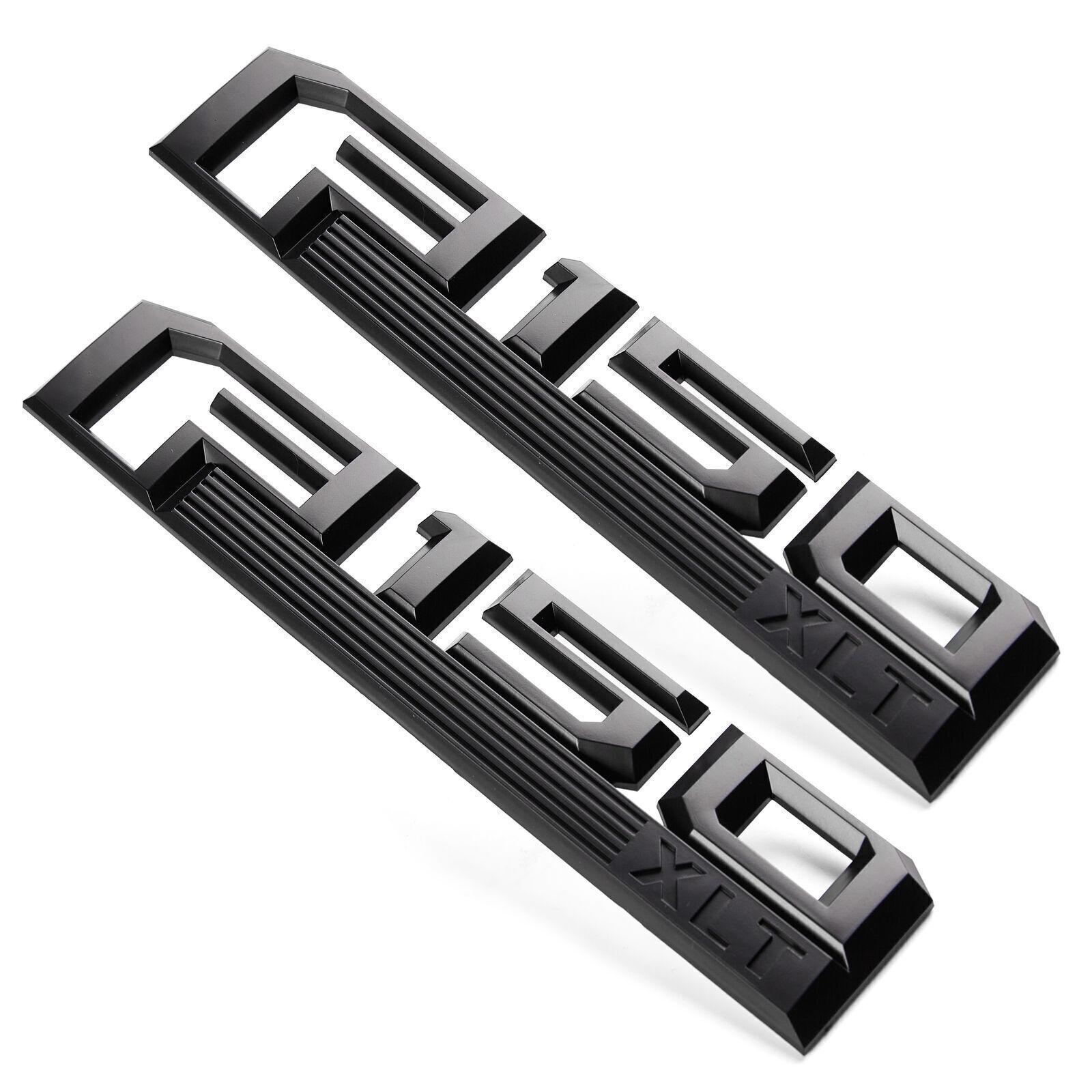 2PCS Fender Side Emblem Fit For F150 XLT Emblem Matte Black 15-20 Truck Badge US