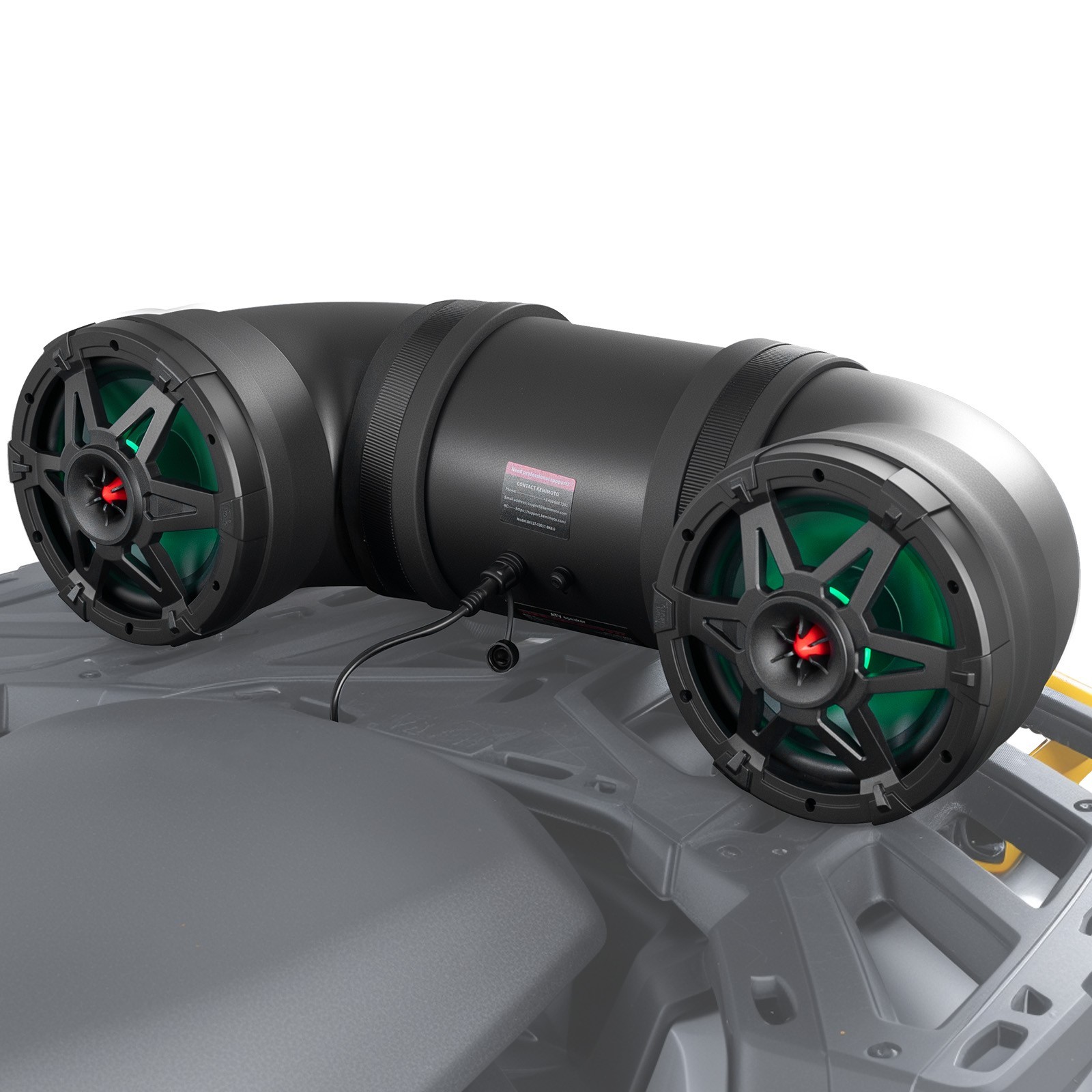 ATV 8-Inch Tube Speaker Audio Systems Bluetooth for Cforce Outlander Sportman