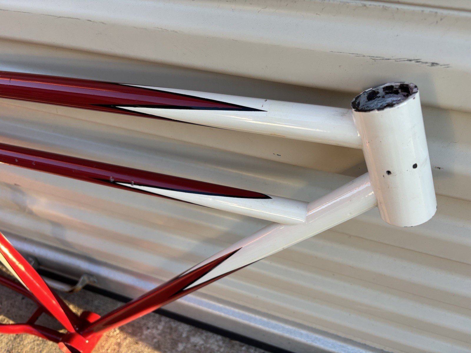 ANTIQUE 1920'S CIRCA UNIDENTIFIED 28" RESTORED MOTORBIKE BICYCLE FRAME SET