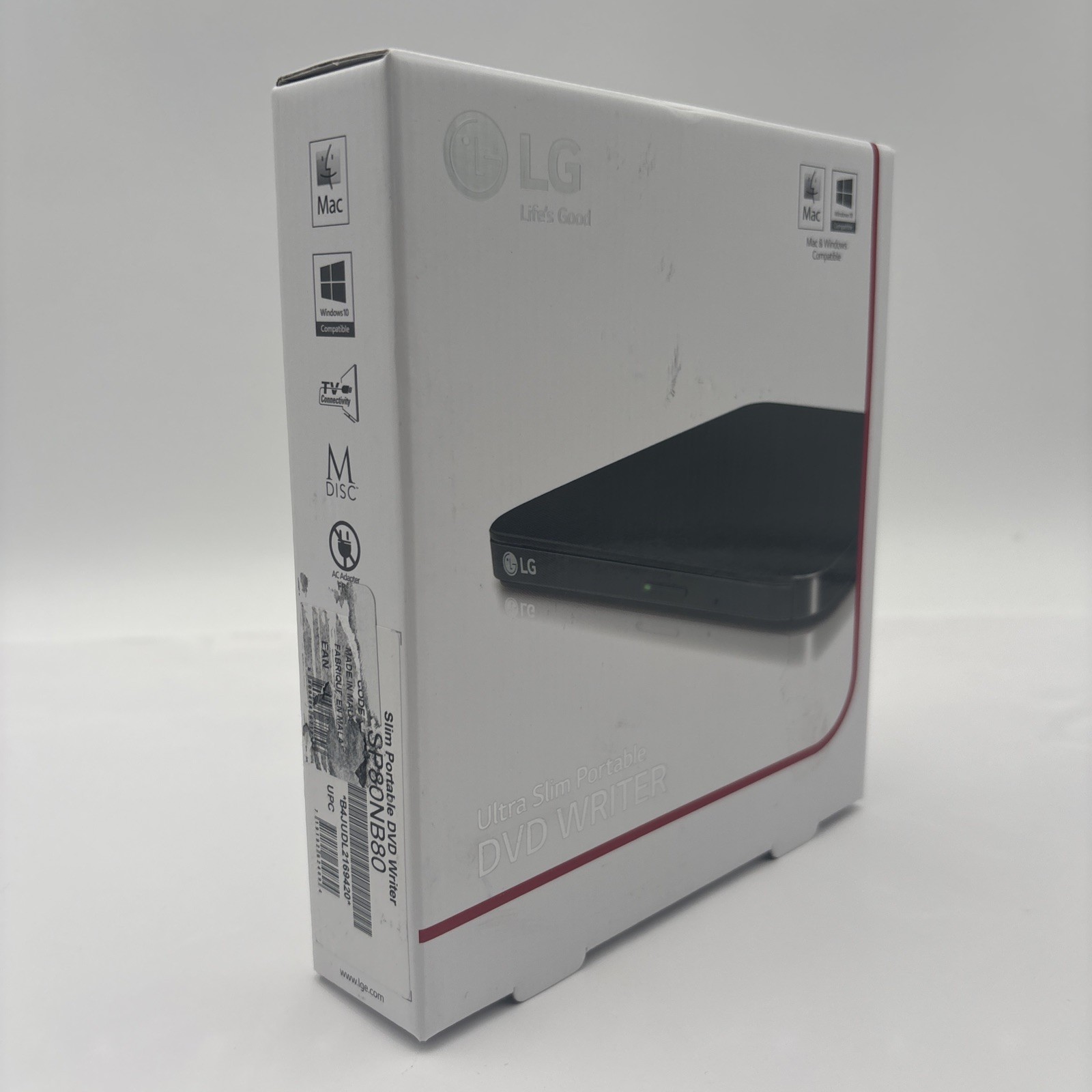 LG Ultra Slim Portable External DVD Writer - Black - New Sealed -Free Shipping