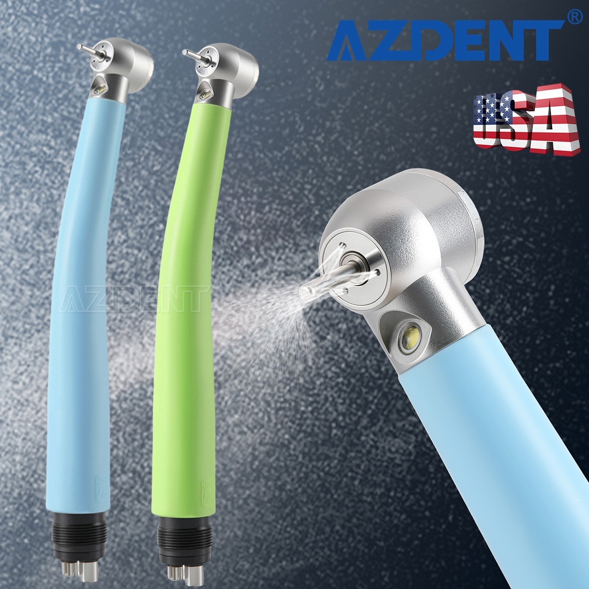 NSK Style Dental Fiber Optic LED E-generator High Speed Handpiece Turbine 4 Hole