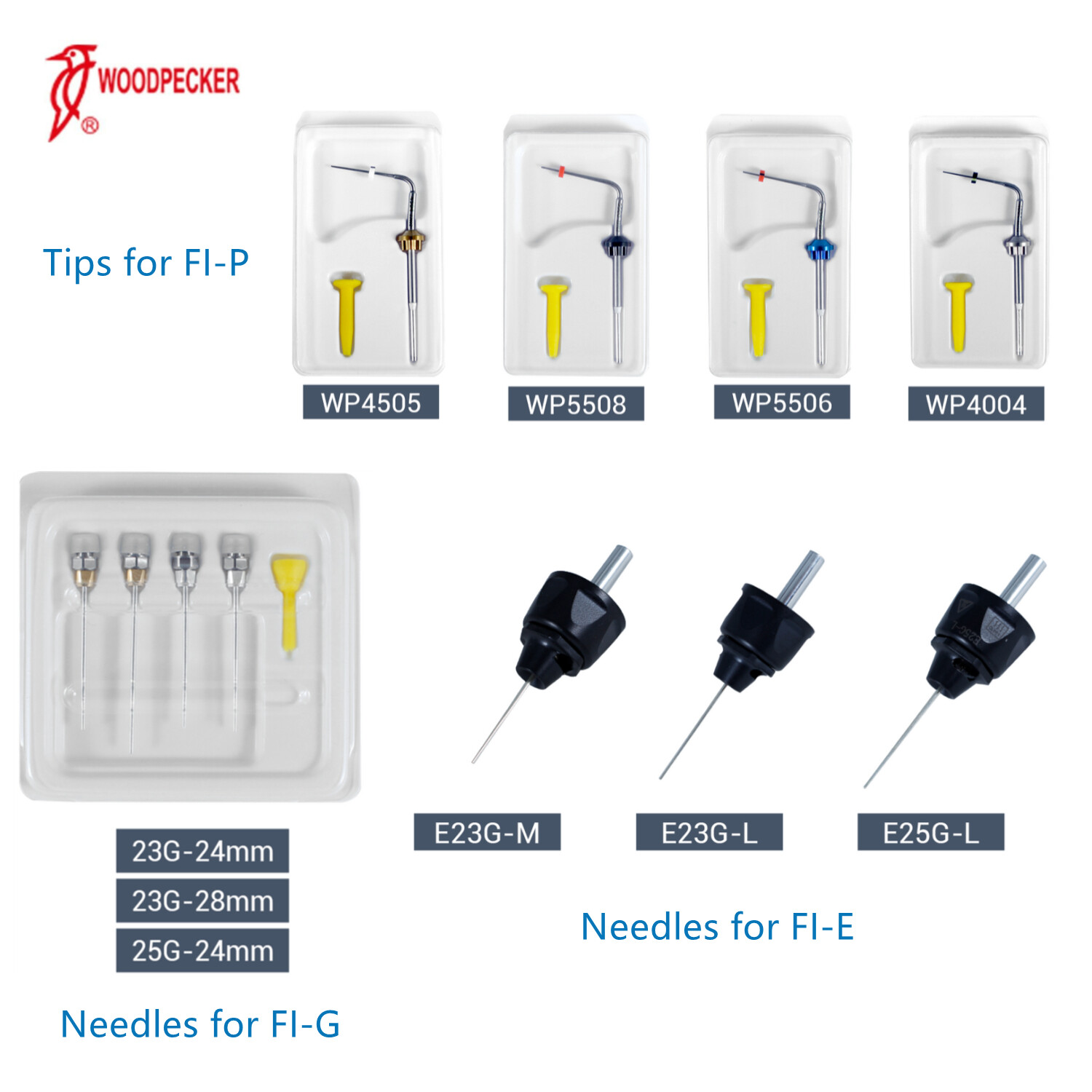 Woodpecker Fi-P Fi-G Fi-E Endo Obturation System Gutta-percha Gun & Pen Tips