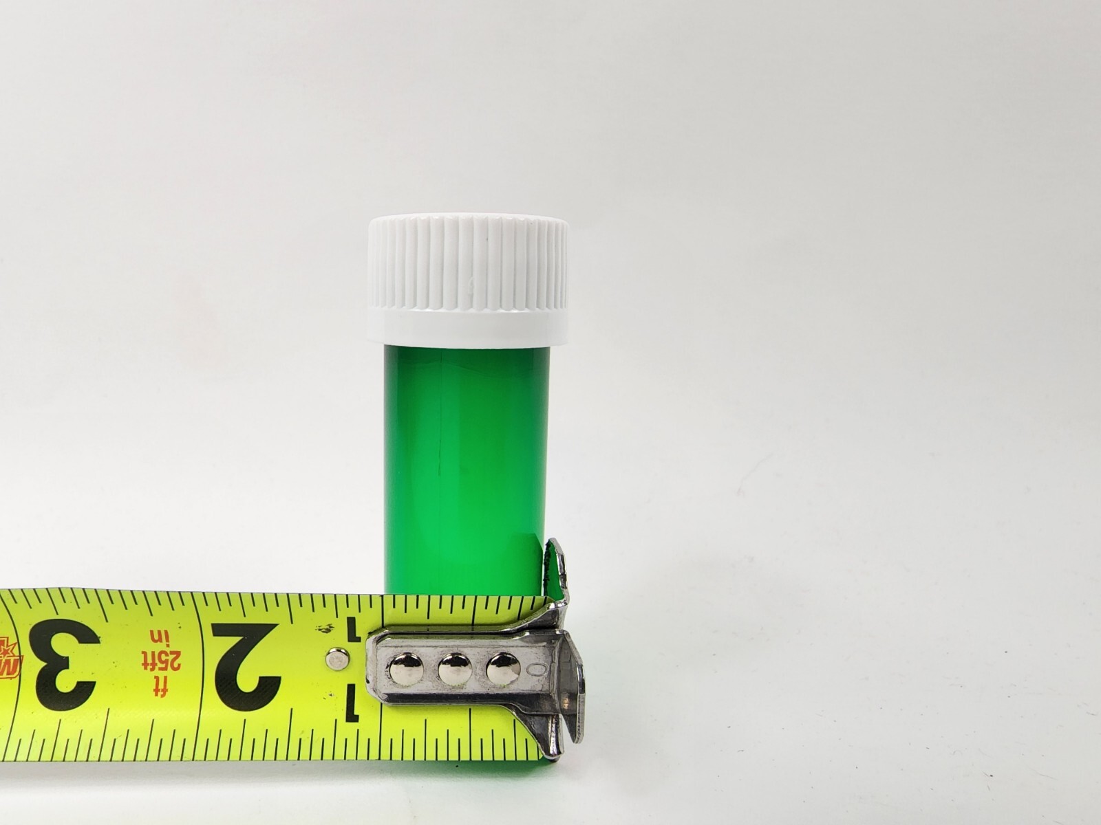 Lot of 12 Small Green Plastic Rx Pill Bottle 8 Dram for Crafts/Storage