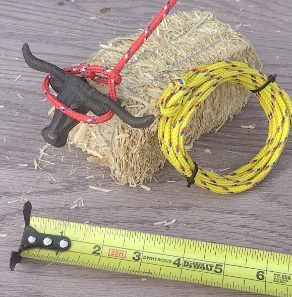 X-SMALL LARIAT LASSO PRACTICE ROPE~ for Table Top "Original Cowboy Toy"