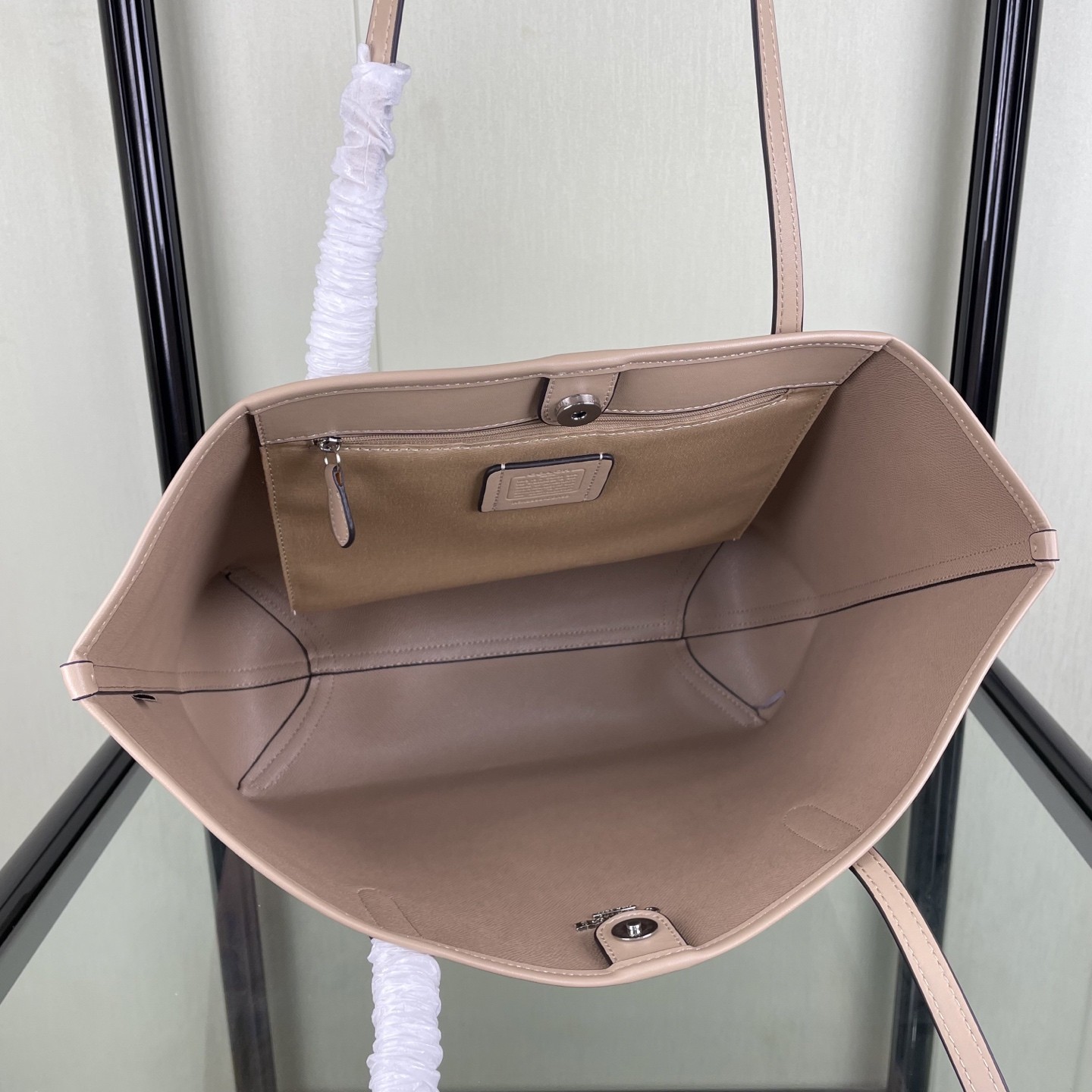 COACH City Tote Bag In Rainbow Signature Canvas CDA93 Sand Multi NEW #NEKO