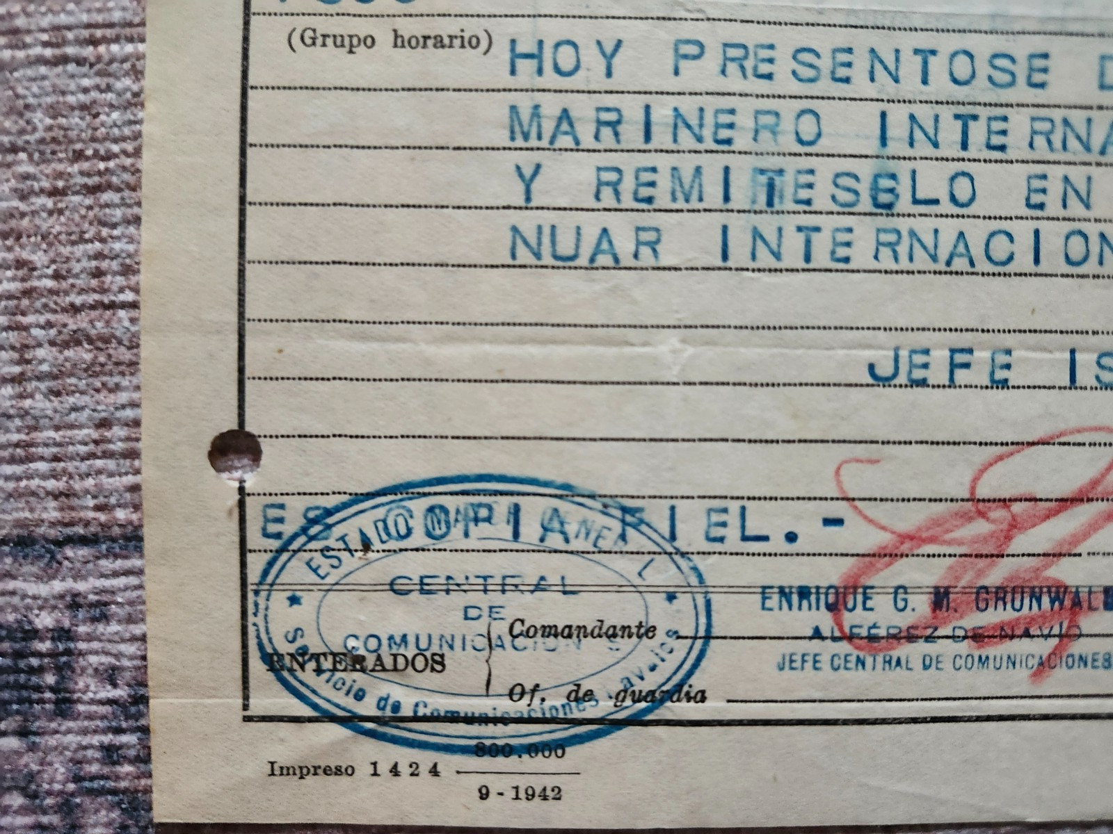 WW2 Germany. Interned sailors, "Admiral Graf Spee" #2