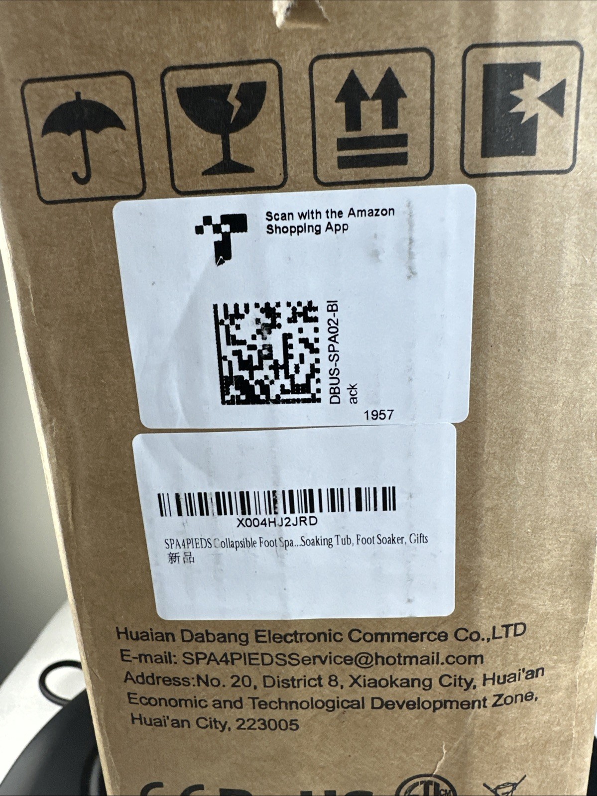 Collapsible Foot Spa with Heat, Bubble, Red Light & Temp Control - Foot Bath