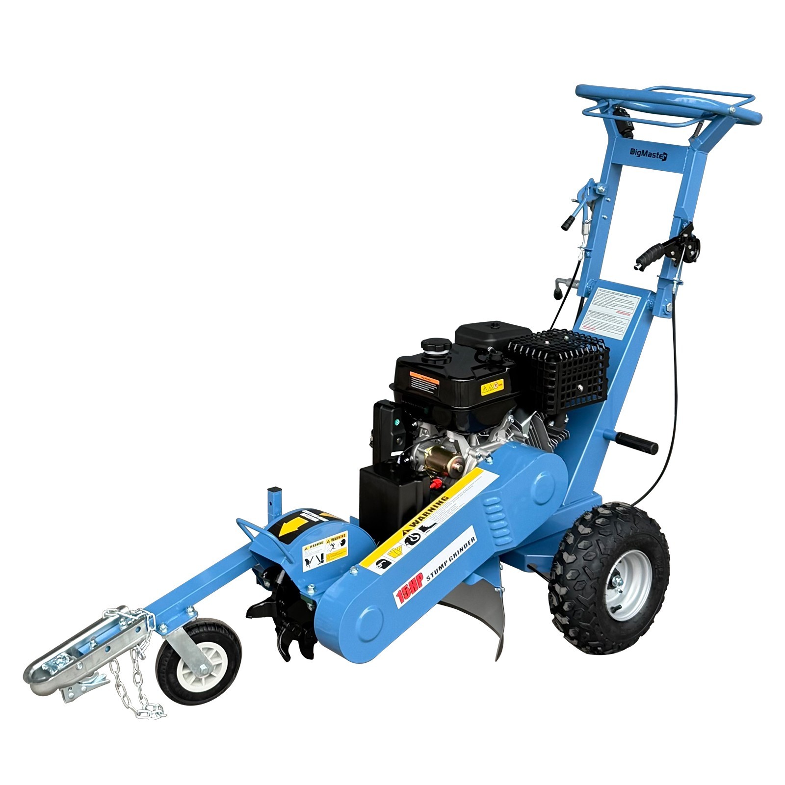 420cc 15HP Stump Grinder, Electric Start, 15'' Cutting Height/10'' Cutting Depth