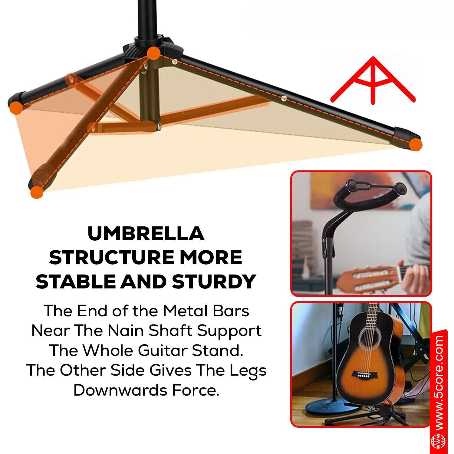 Guitar Stand Floor Adjustable Fold Tripod Acoustic Electric Cello Upright Stand✨