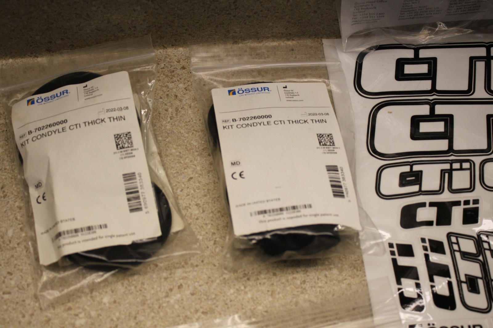 Ossur CTi 3 Knee Braces Bundle MOTOCROSS EDITION size XL 1754 Z1