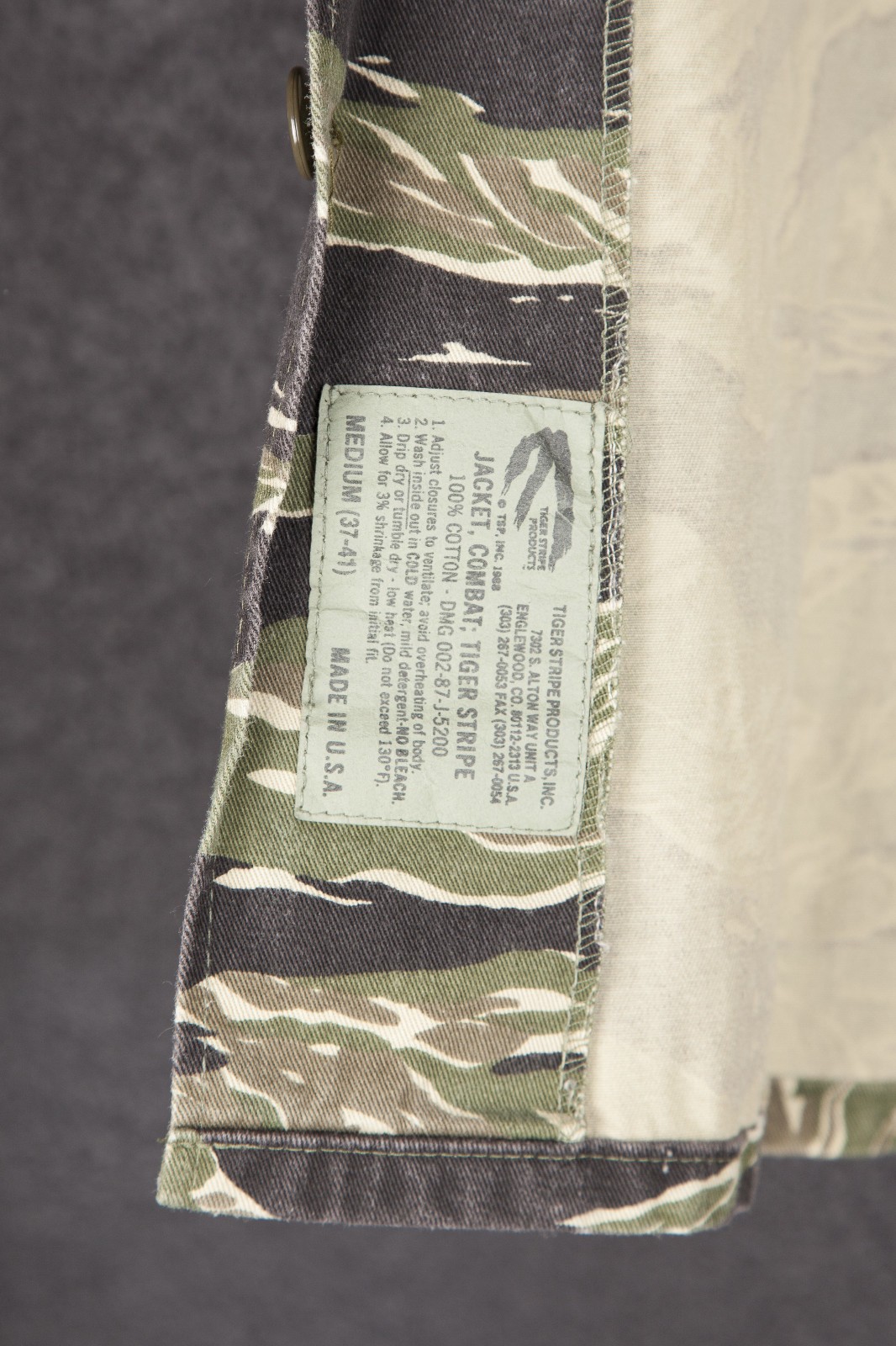 Tiger Stripe Products Shirt (Med) & Pants (Small) Vietnam REPRO (OPFOR Patches)