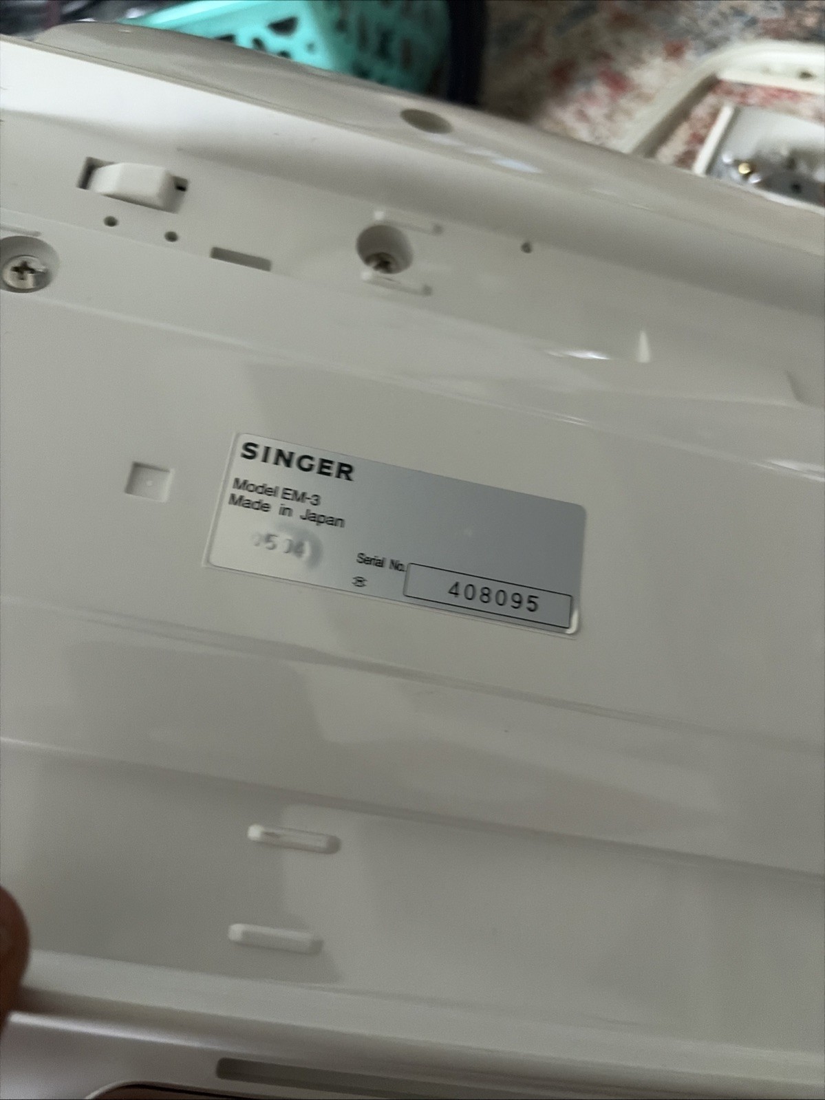 Singer Quantum XL 5000 6000 Model EM-3 Attachment Embroidery Bed & Hoops Look