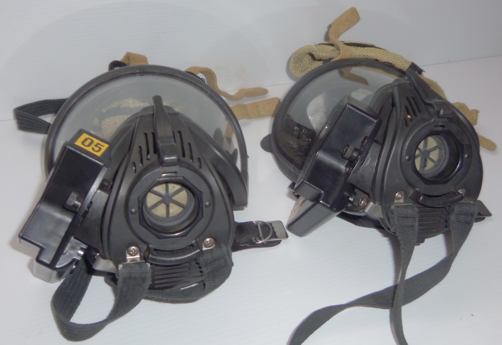 2 MSA Ultra-Elite Firehawk MMR SCBA Med. Facepieces & 2 Nightfighter Systems