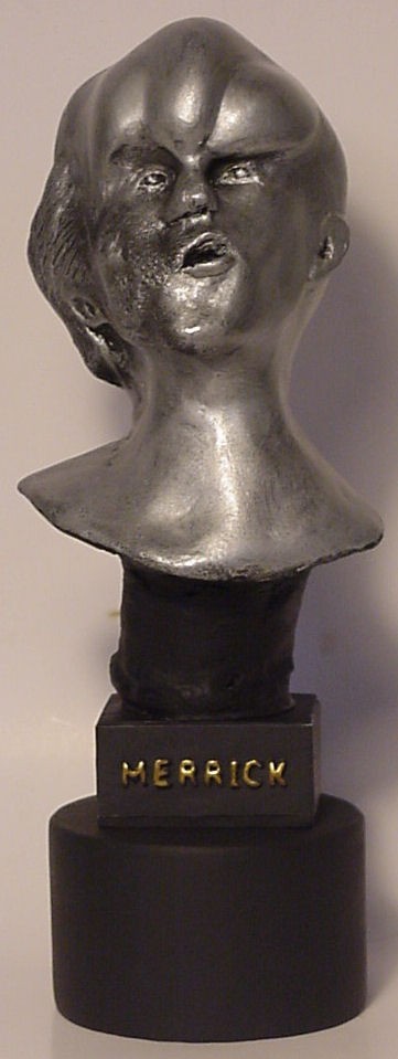 BUST OF THE ELEPHANT MAN, JOHN MERRICK, SUBJECT of the DAVID LYNCH 1980 FILM